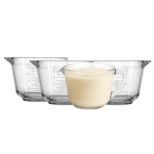 Batter Mixing Jug, 2L (4 pack) - Premium Glassware from Chabrias Ltd - Just £44.99! Shop now at Chabrias Ltd