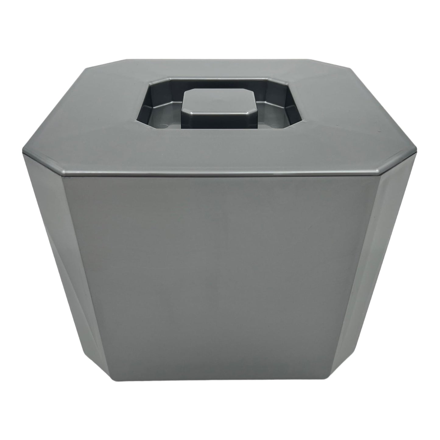 6 Litre Octagonal & Double Walled Insulation Ice Bucket With Lid Silver - Premium Kitchen from Chabrias Ltd - Just £14.20! Shop now at Chabrias Ltd