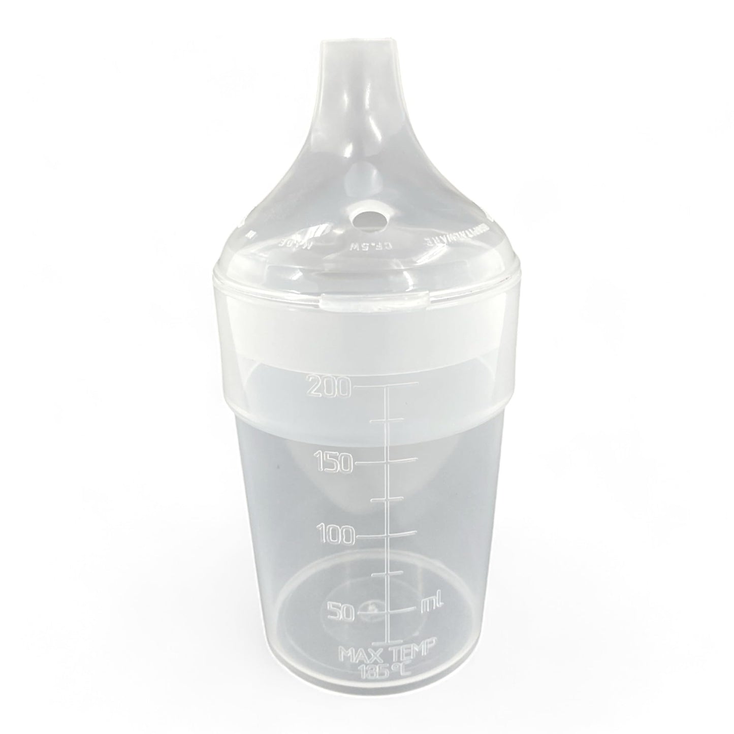 Chabrias Ltd 2 Pack Clear, Wide Spout, Feeding Beakers 200ml with Graduated Measurements in ML and Max Temperature, Spill-Proof, Dishwasher and Microwave Safe, Care Homes, Carers, Reusable UK Made - Premium Kitchen from Chabrias Ltd - Just £8.54! Shop now at Chabrias Ltd