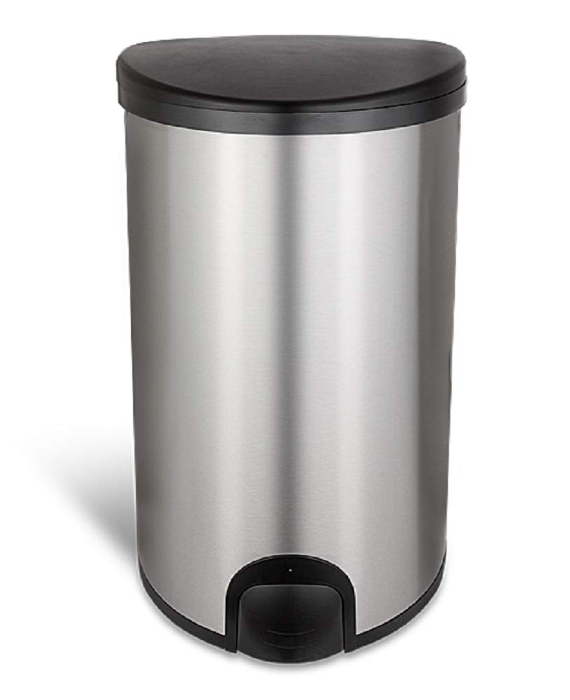 Chabrias Ltd Luxury Hygienic Trash Waste bin Toe Touch foot sensor 50L capacity No touch Hands Free pedal bin Stainless steel - Premium BISS from Chabrias Ltd - Just £61.74! Shop now at Chabrias Ltd