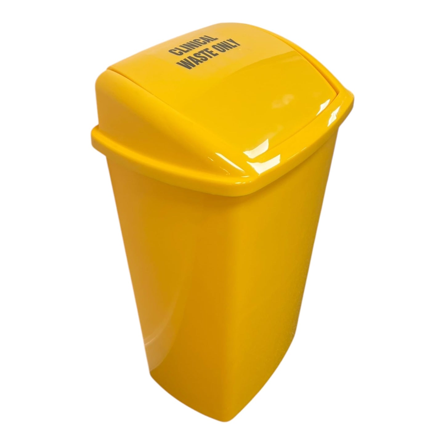 Swing Bin, Yellow Base and Yellow Lid, Clinical Waste Sticker Included, 50L - Premium BISS from Chabrias Ltd - Just £23.99! Shop now at Chabrias Ltd