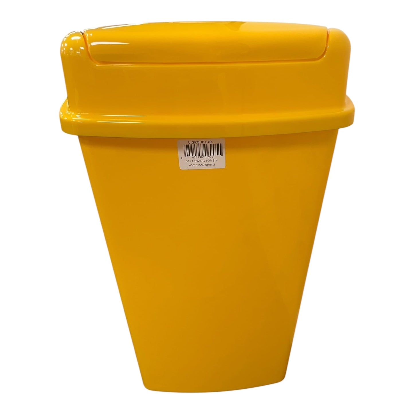 Swing Bin, Yellow Base and Yellow Lid, Clinical Waste Sticker Included, 50L - Premium BISS from Chabrias Ltd - Just £23.99! Shop now at Chabrias Ltd