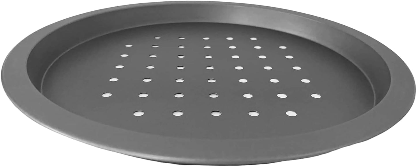 Non-Stick Oven Deep Pan Pizza Crisper, 31cm (2 piece) - Premium Kitchen from Chabrias Ltd - Just £8.99! Shop now at Chabrias Ltd