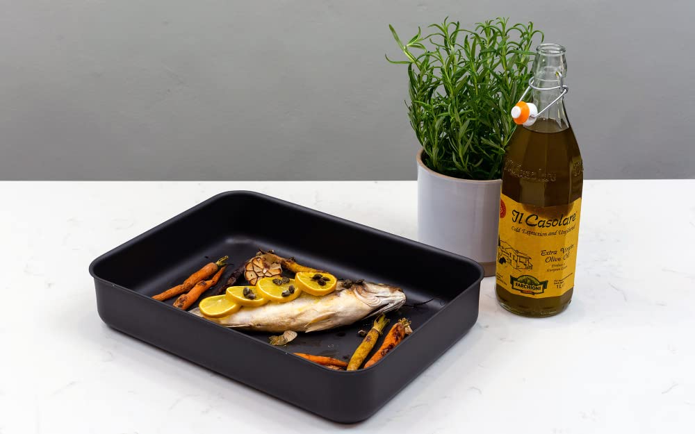 Hard Anodised Roasting Dish, 12" - Premium Home from Mermaid - Just £36.99! Shop now at Chabrias Ltd