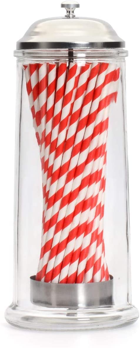 Straw Dispenser | Retro Straw Dispenser, Vintage Straw Dispenser Holder Plastic, Dispenser Only - Premium Home from Chabrias Ltd - Just £12.34! Shop now at Chabrias Ltd