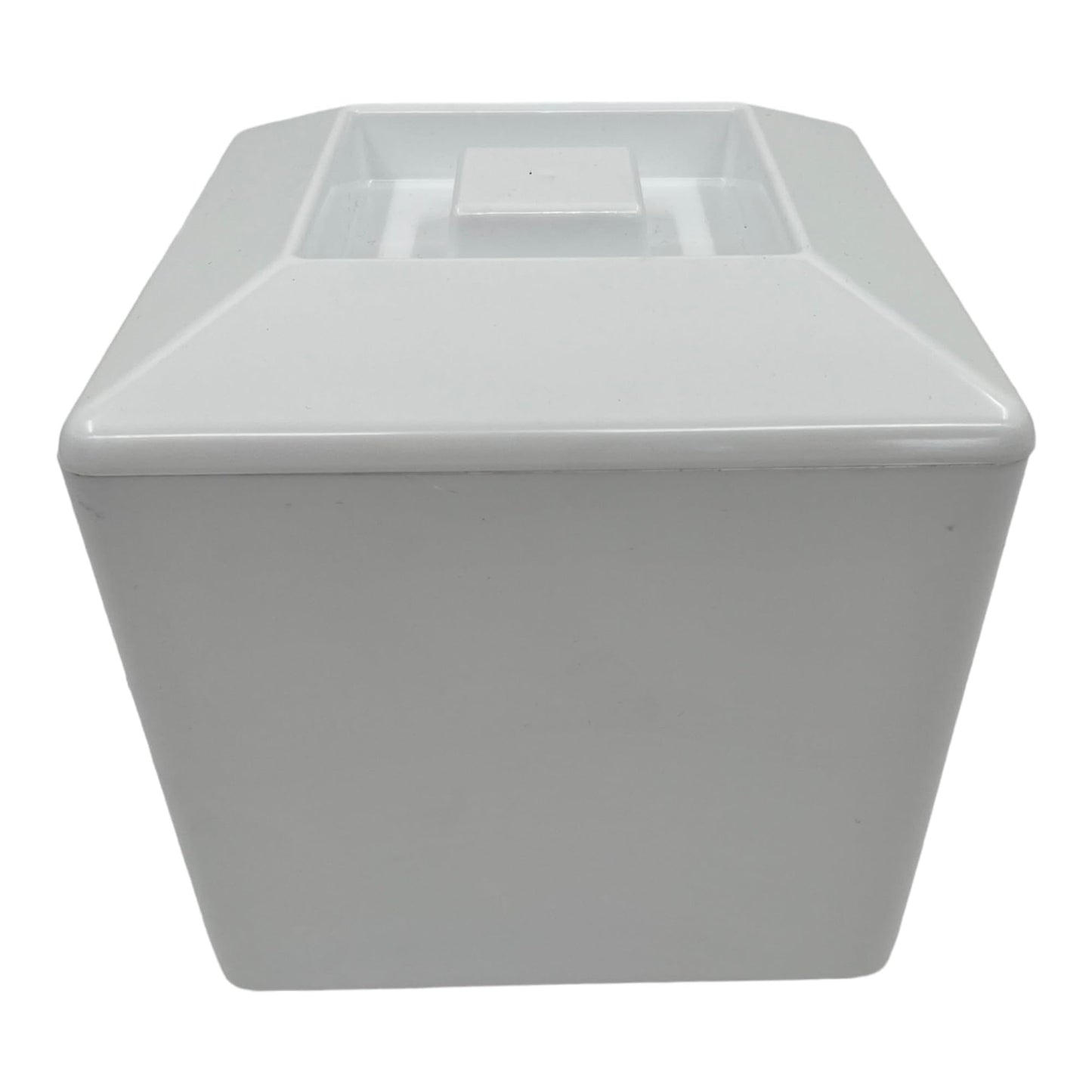 5 Litre Square Plastic Ice Bucket With Lid Double Walled Insulation White - Premium Kitchen from Chabrias Ltd - Just £14.24! Shop now at Chabrias Ltd
