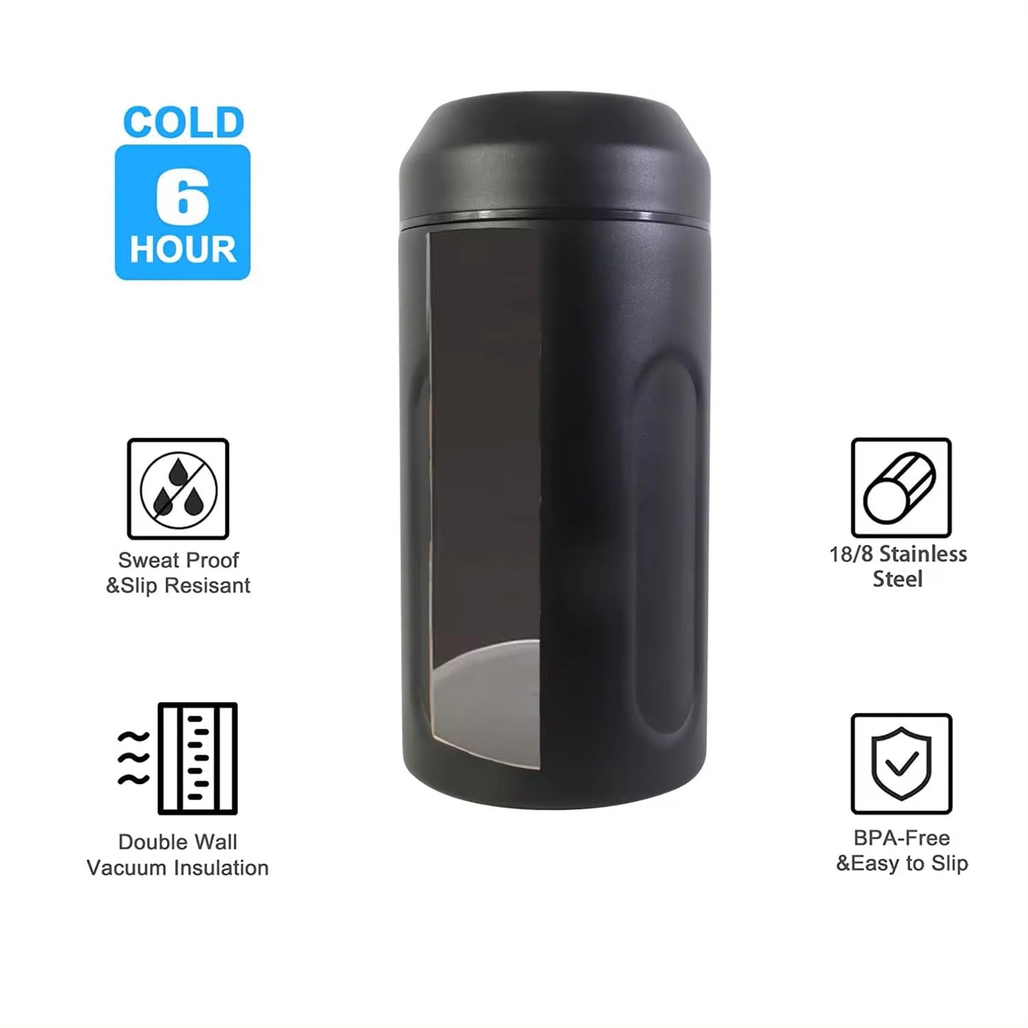 Chabrias Ltd Premium Iceless Wine Cooler | Keeps Wine Cold Up to 6 Hours | New Wine Accessory | Fits Champagne Bottles | Perfect Gift for Wine Lovers - Premium Kitchen from Chabrias Ltd - Just £18.99! Shop now at Chabrias Ltd