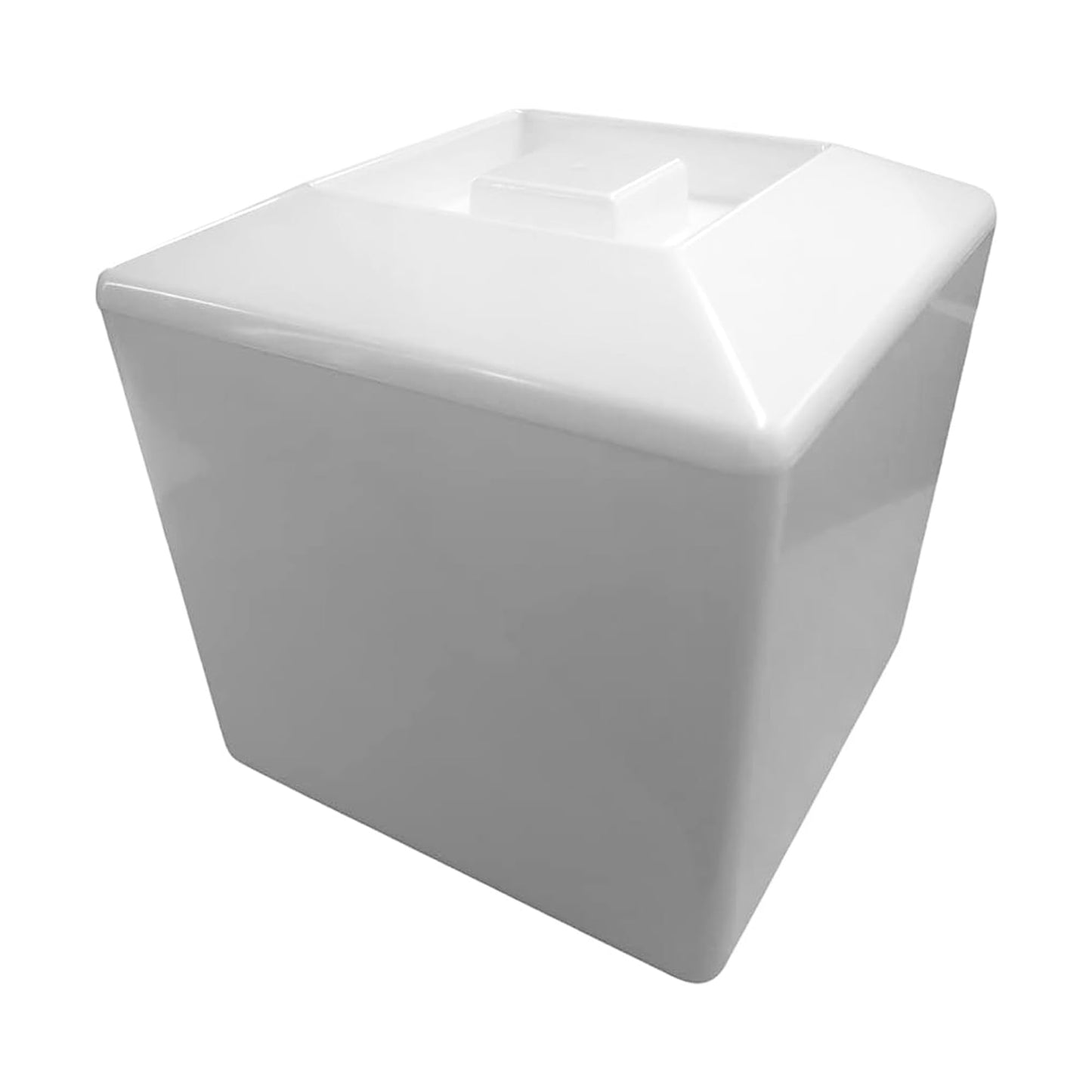 5 Litre Square Plastic Ice Bucket With Lid Double Walled Insulation White - Premium Kitchen from Chabrias Ltd - Just £14.24! Shop now at Chabrias Ltd