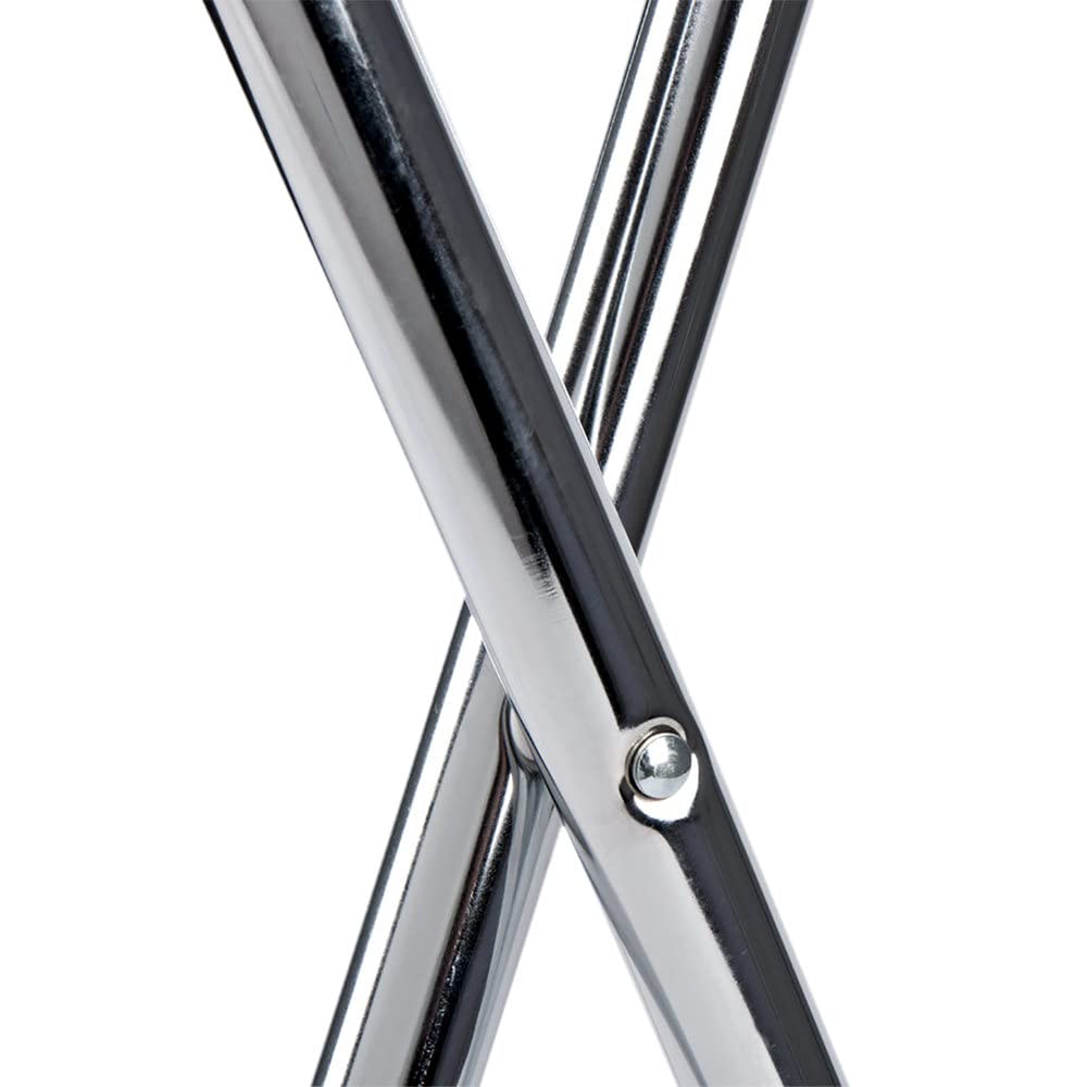 Chabrias 31" Folding Chrome Tray Stand - Stylish and Space-Saving Solution for Restaurants, Bars, and Events - Premium Home from Chabrias Ltd - Just £37.99! Shop now at Chabrias Ltd