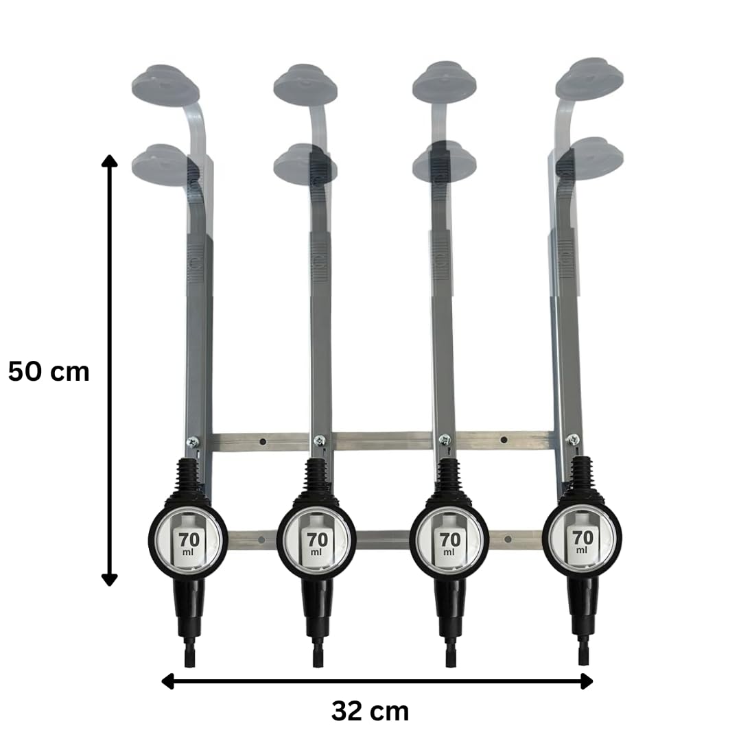 4 Bottle Wall Bar, Professional Optic, 70ml - Premium Home from Chabrias Ltd - Just £56.99! Shop now at Chabrias Ltd