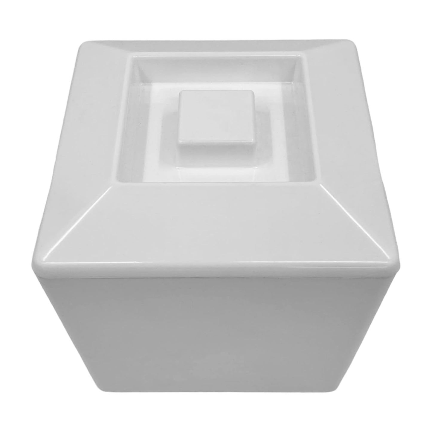 5 Litre Square Plastic Ice Bucket With Lid Double Walled Insulation White - Premium Kitchen from Chabrias Ltd - Just £14.24! Shop now at Chabrias Ltd