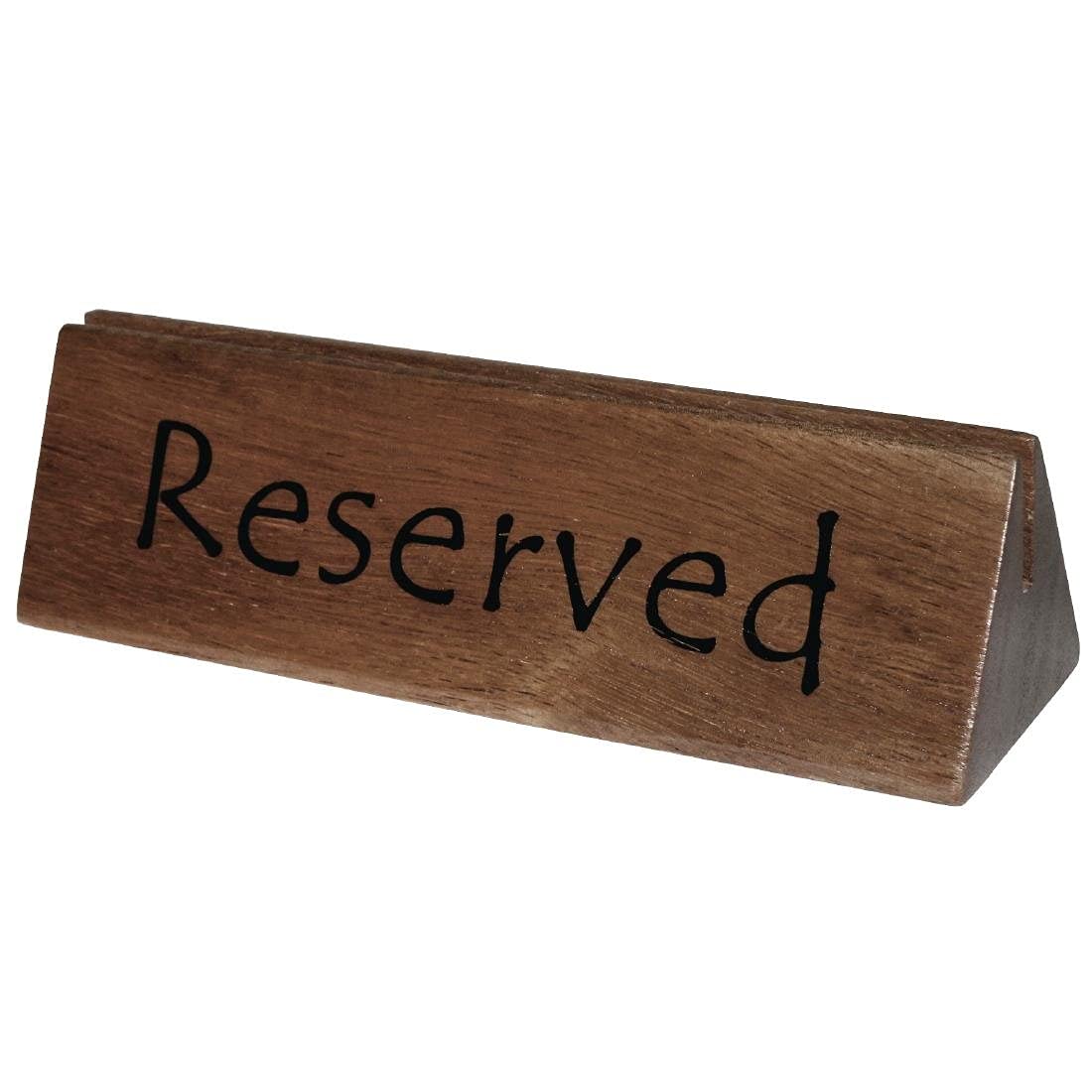 Wooden Reserved Sign/Menu Holder Gripper Cafe Restaurant Tableware 10pc - Premium BISS from Chabrias Ltd - Just £18.99! Shop now at Chabrias Ltd