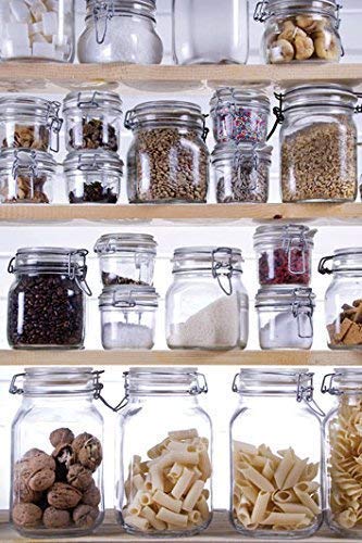 58oz Square Storage Jar, Sealed Lid. MS, Foodsafe, Container, Canister, Plastic - Premium Home from Chabrias Ltd - Just £9.49! Shop now at Chabrias Ltd
