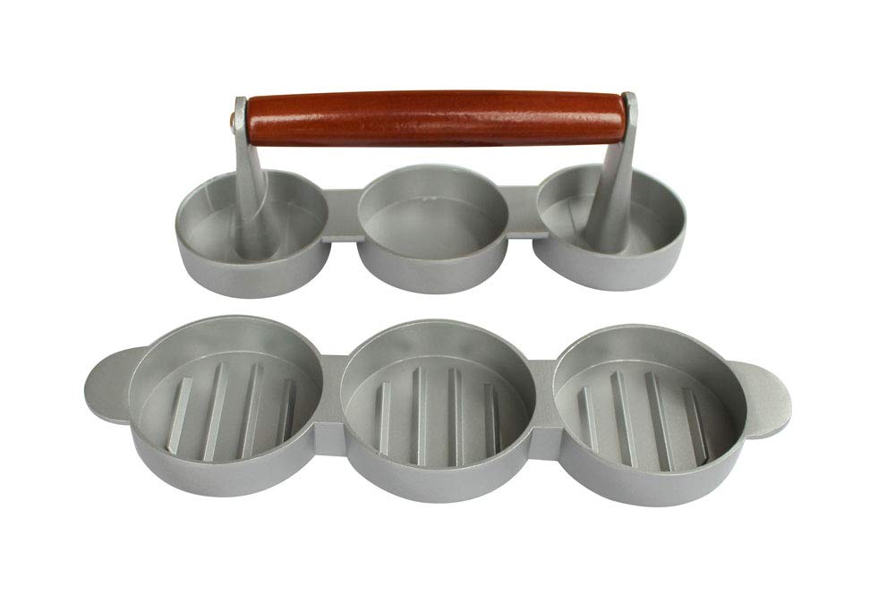 Chabrias Ltd Triple Mini Hamburger Burger Press Non Stick - Premium Lawn & Patio from Chabrias Ltd - Just £9.49! Shop now at Chabrias Ltd