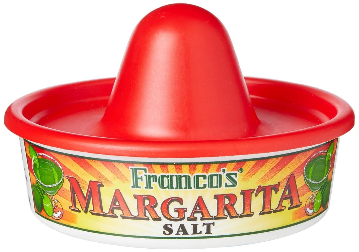 Franco's Margarita Tequila Salt Hatpack - 6.25oz/177g Glass Rimmer Set with Lime Juice Lid and Salt Storage Base for Authentic Mexican Margaritas & Tequila Shots - Premium Home from Chabrias Ltd - Just £9.02! Shop now at Chabrias Ltd