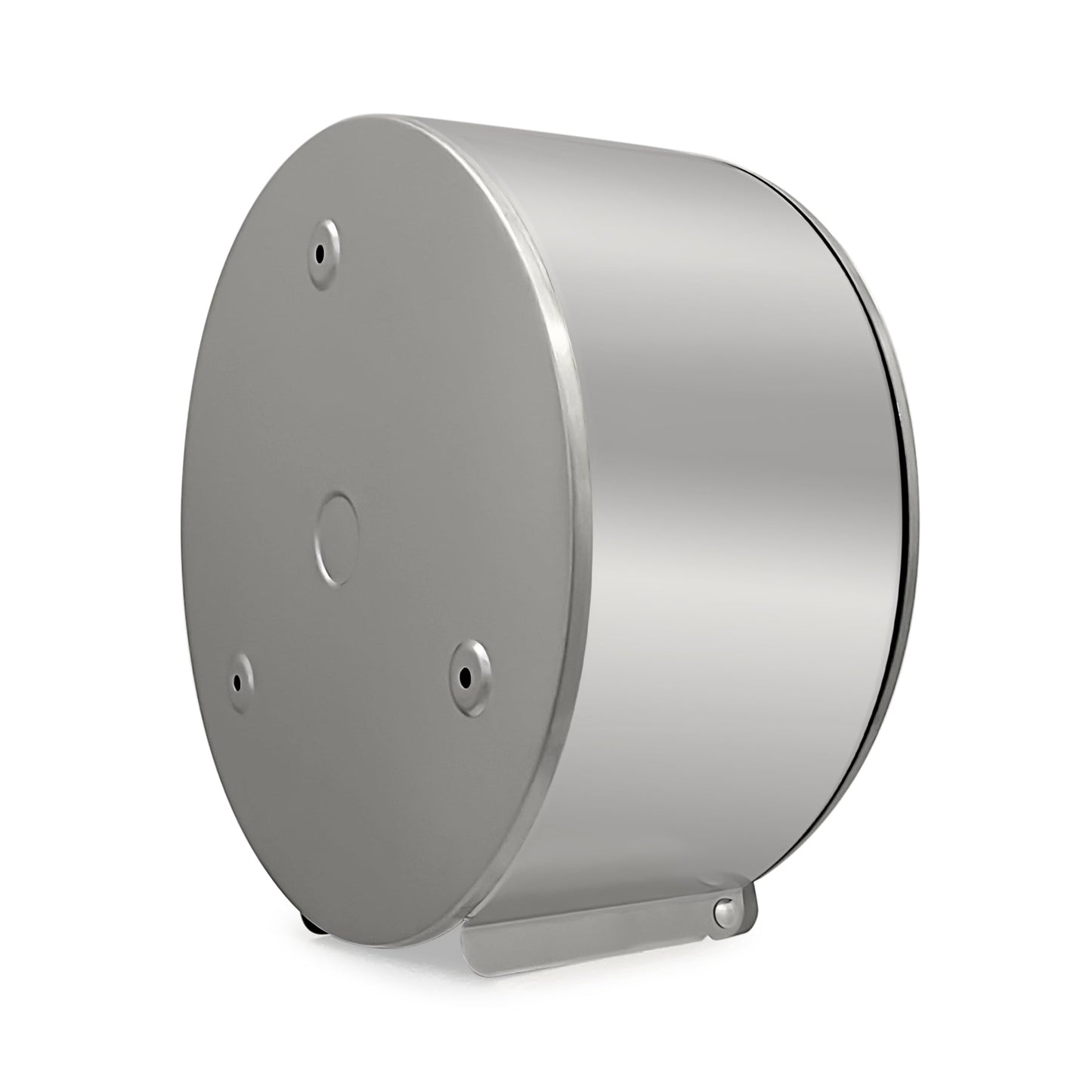 METAL Satin Silver Finish Quality Mini Jumbo 10" Toilet Roll Brushed Lockable Dispenser - Premium Home from easy HYGIENE - Just £26.59! Shop now at Chabrias Ltd