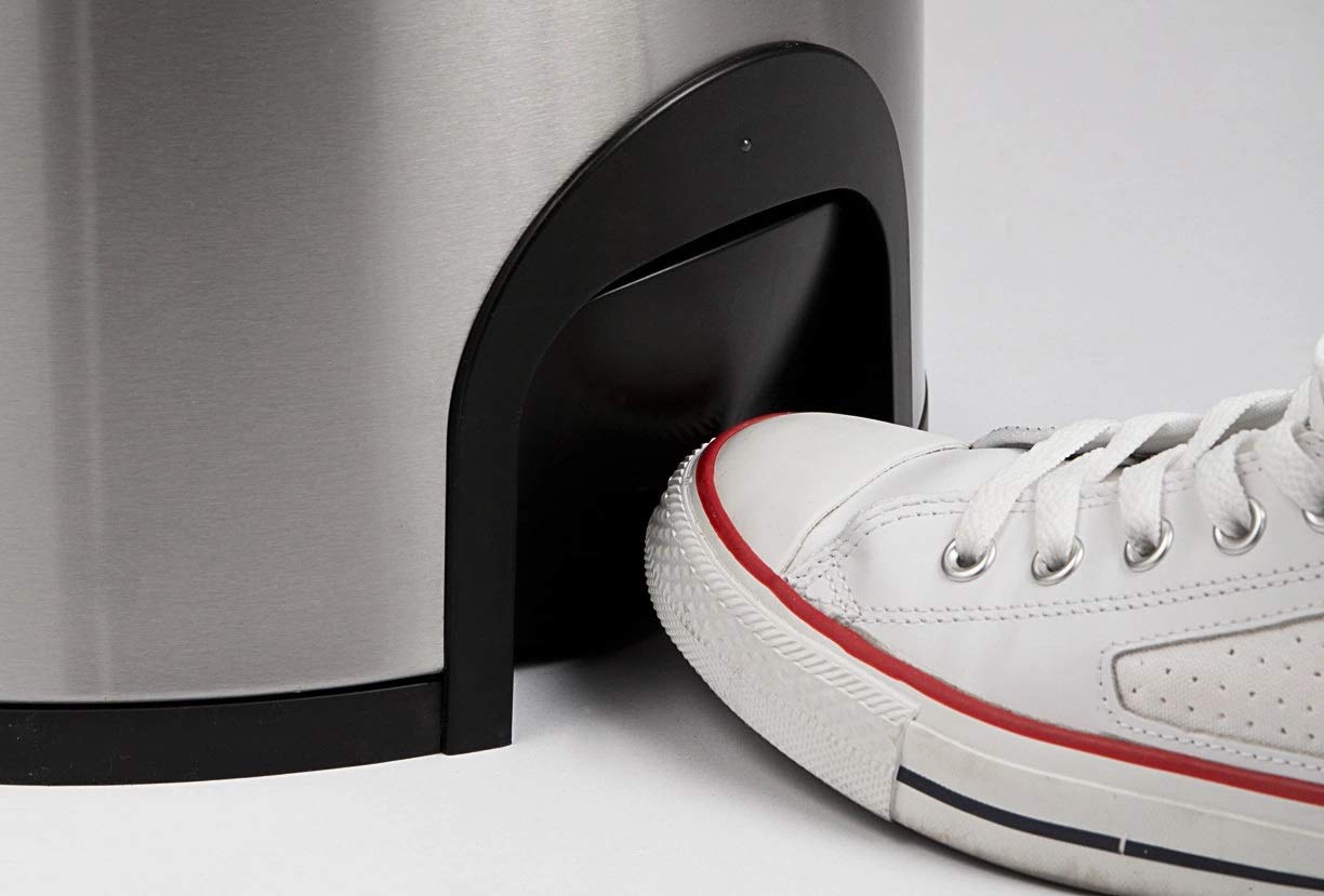 Chabrias Ltd Luxury Hygienic Trash Waste bin Toe Touch foot sensor 50L capacity No touch Hands Free pedal bin Stainless steel - Premium BISS from Chabrias Ltd - Just £61.74! Shop now at Chabrias Ltd