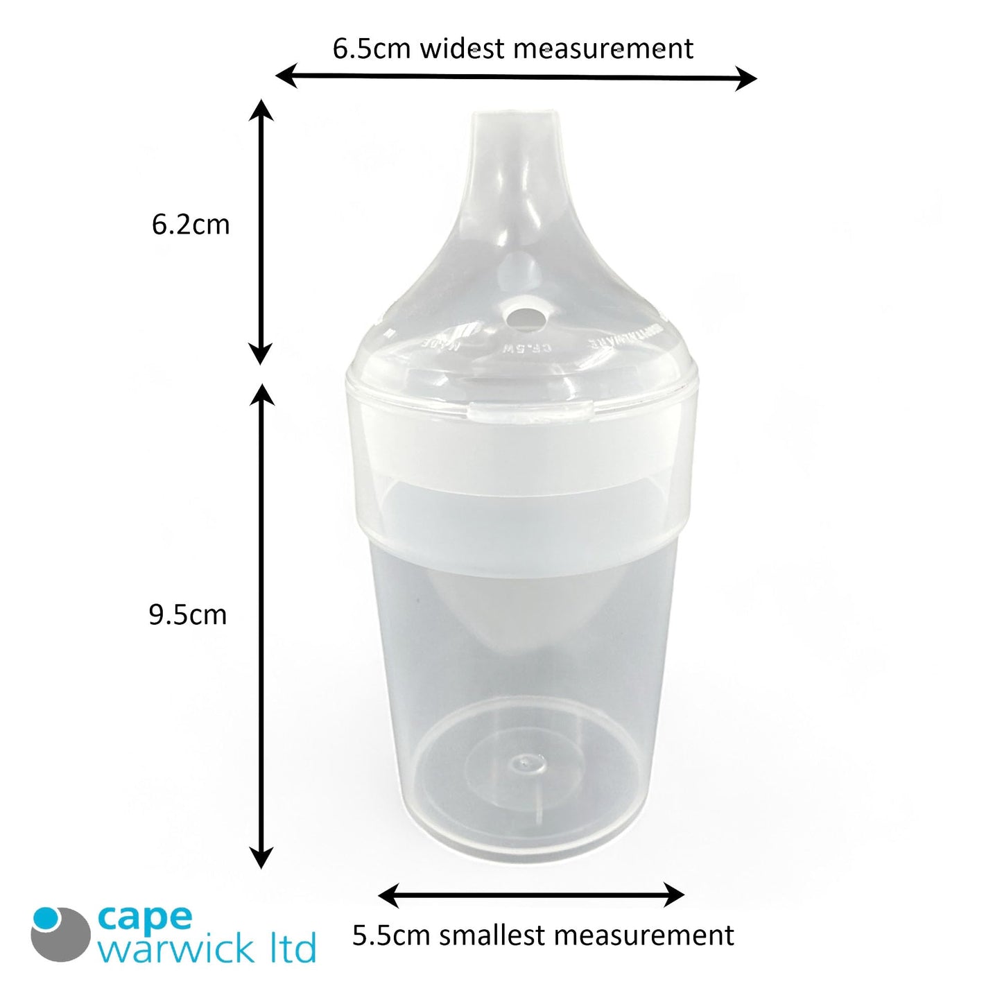 Chabrias Ltd 2 Pack Clear, Wide Spout, Feeding Beakers 200ml with Graduated Measurements in ML and Max Temperature, Spill-Proof, Dishwasher and Microwave Safe, Care Homes, Carers, Reusable UK Made - Premium Kitchen from Chabrias Ltd - Just £8.54! Shop now at Chabrias Ltd
