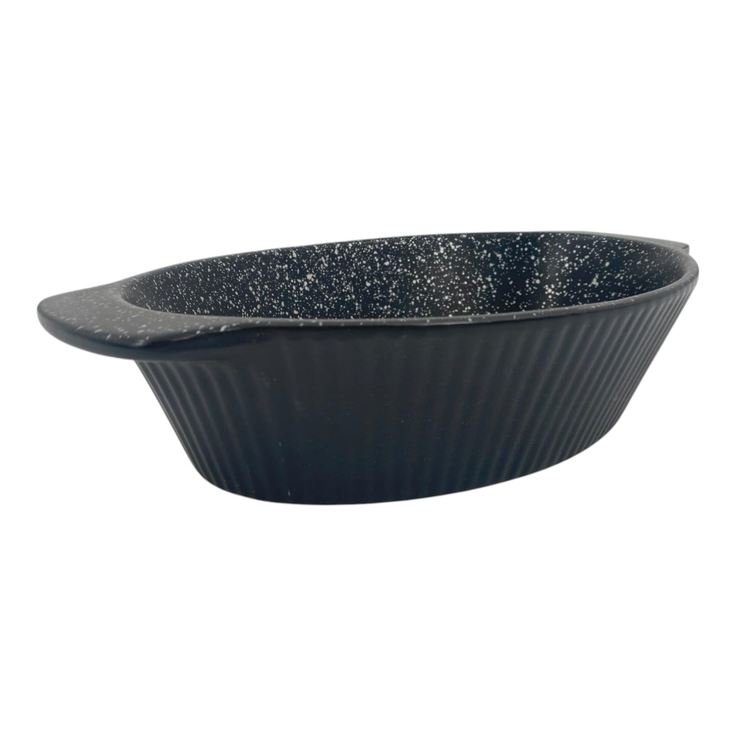 Non Stick ILAG Coating Black Silver Speckle Ceramic Roaster Casserole Dishes - Premium Kitchen from Chabrias Ltd - Just £9.45! Shop now at Chabrias Ltd