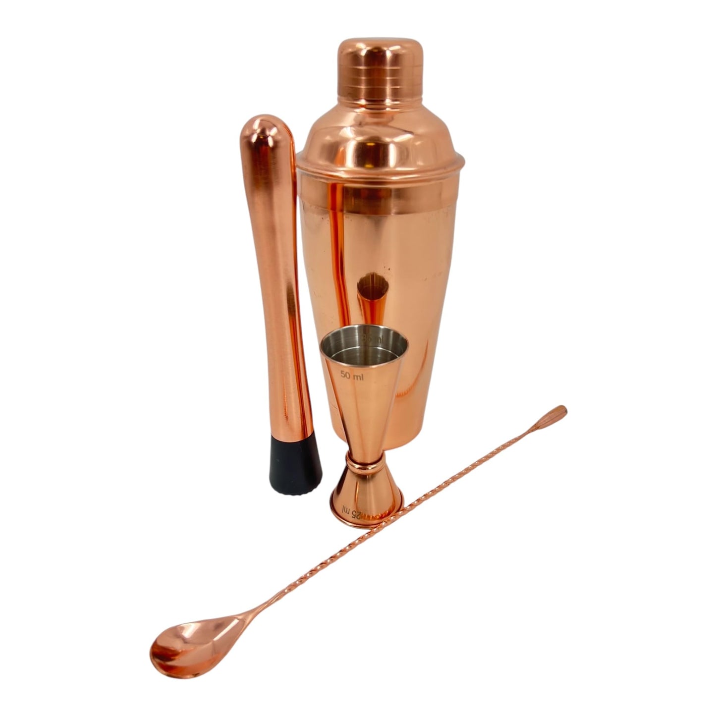 Premium Stainless Steel Cocktail Shakers Set,Cocktail Making Kit, Cocktail Set, Shaker, Jigger, Muddler, Strainer, Pourers, Mixing Spoon, Bar Blade & More - Premium Home from Chabrias Ltd - Just £9.99! Shop now at Chabrias Ltd