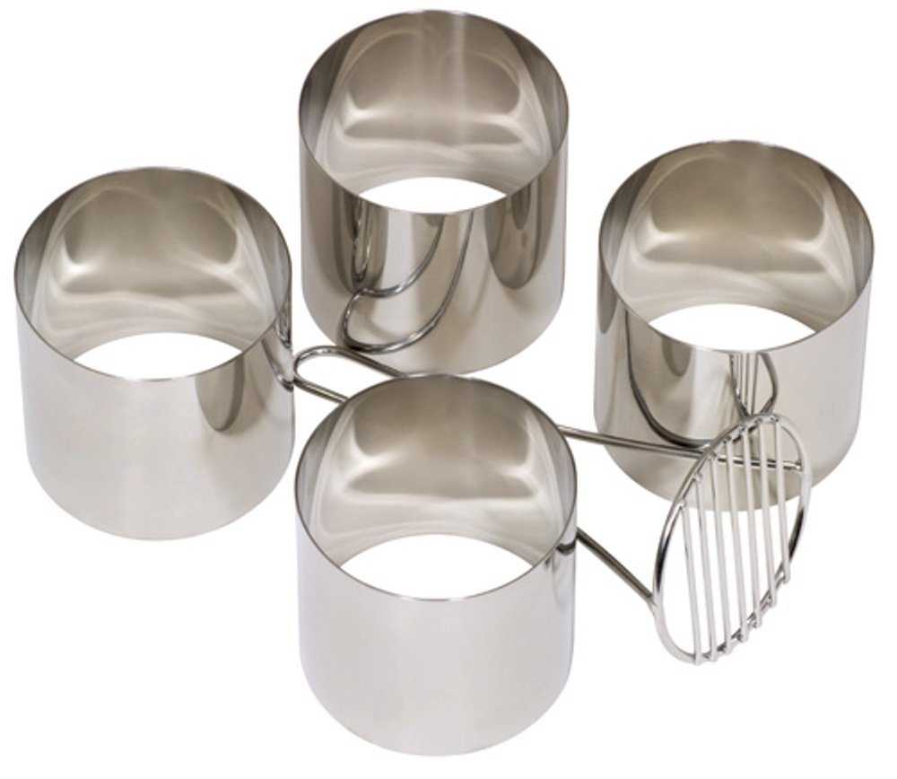 Mermaid Stainless Steel Food Ring Mate and 4 Food Rings - Premium Home from Mermaid - Just £9.49! Shop now at Chabrias Ltd