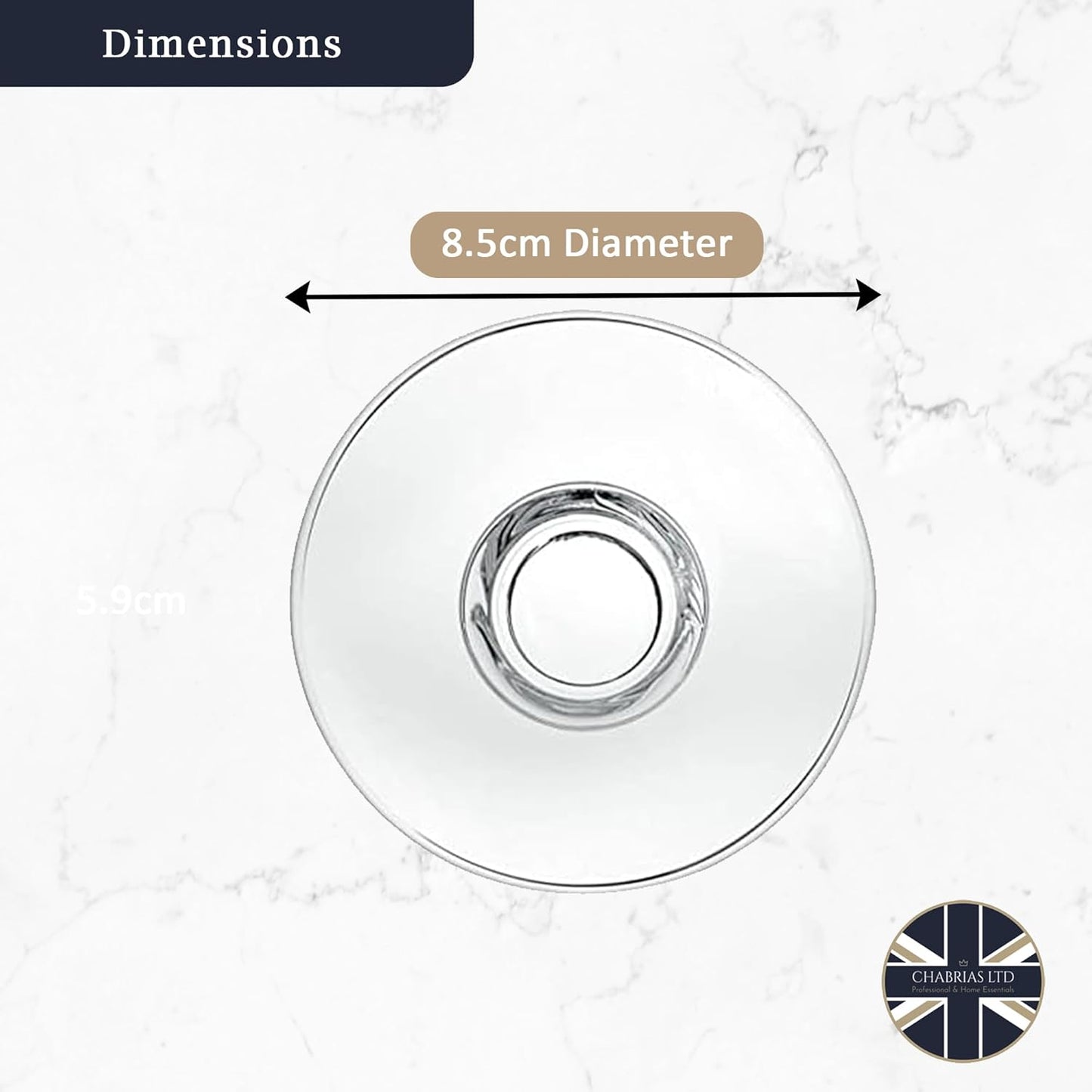 Conic Saucer, for 80ml (6 pack) - Premium Kitchen from Chabrias Ltd - Just £5.99! Shop now at Chabrias Ltd