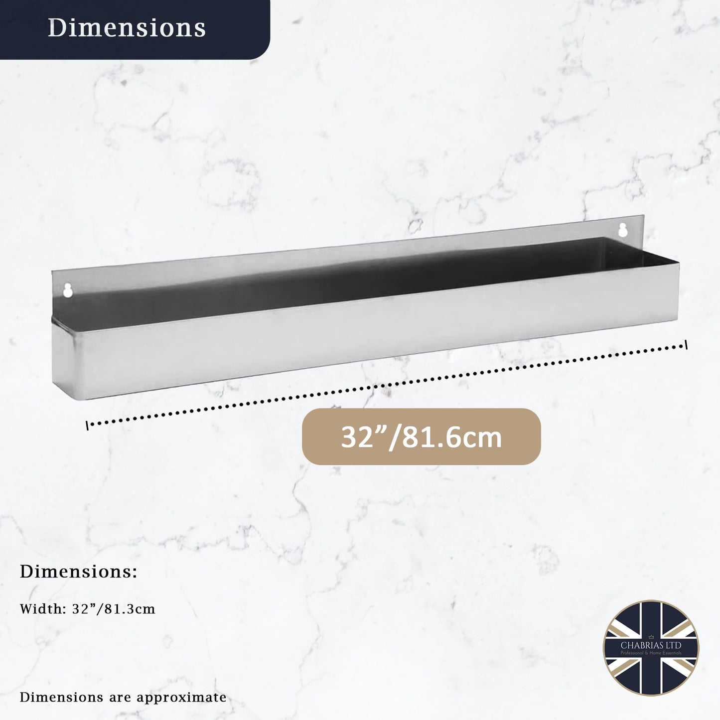 Chabrias Ltd Stainless Steel Speed Rail Bottle Rail Cocktail Bar Accessories - Premium Home from Chabrias Ltd - Just £23.74! Shop now at Chabrias Ltd