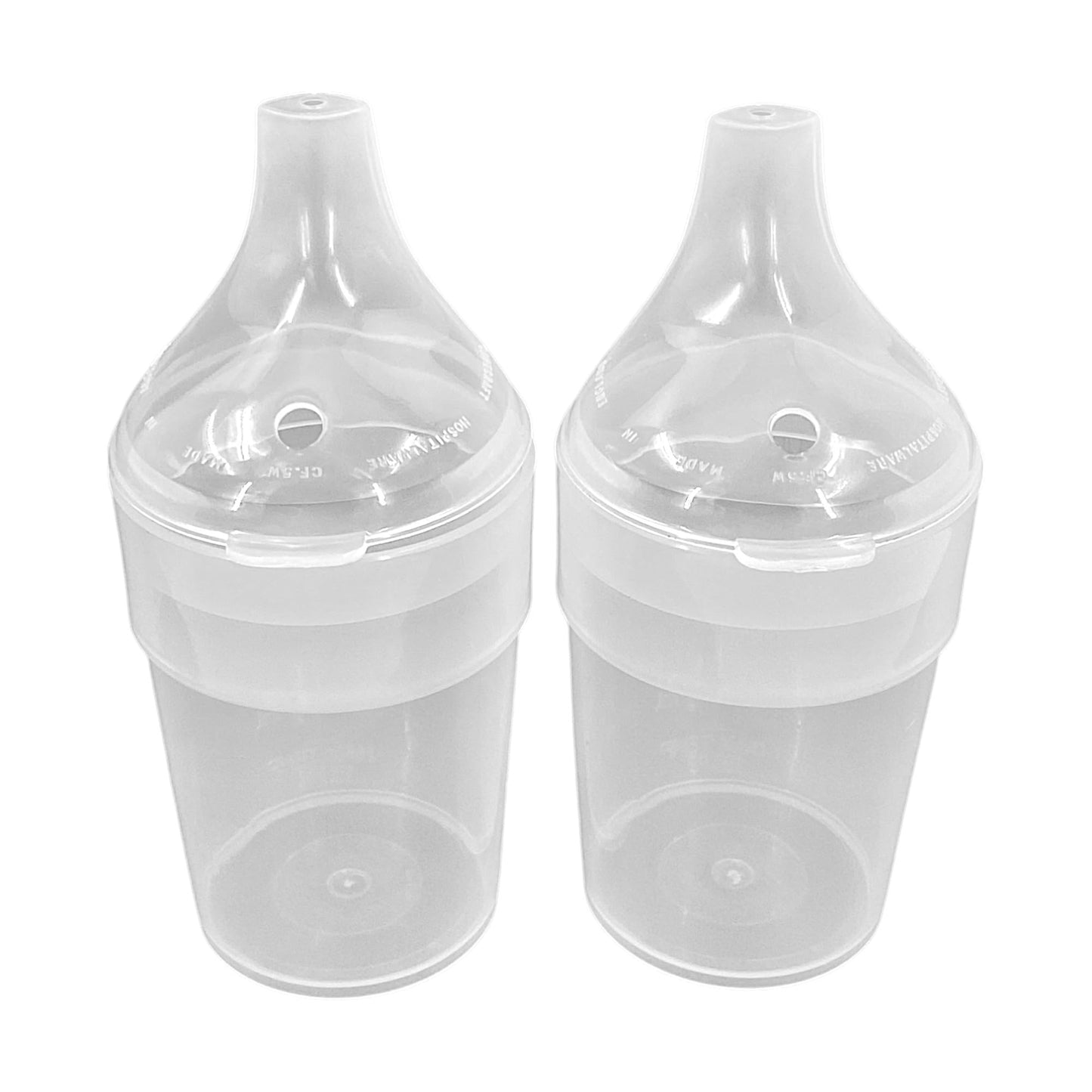 Chabrias Ltd 2 Pack Clear, Wide Spout, Feeding Beakers 200ml with Graduated Measurements in ML and Max Temperature, Spill-Proof, Dishwasher and Microwave Safe, Care Homes, Carers, Reusable UK Made - Premium Kitchen from Chabrias Ltd - Just £8.54! Shop now at Chabrias Ltd