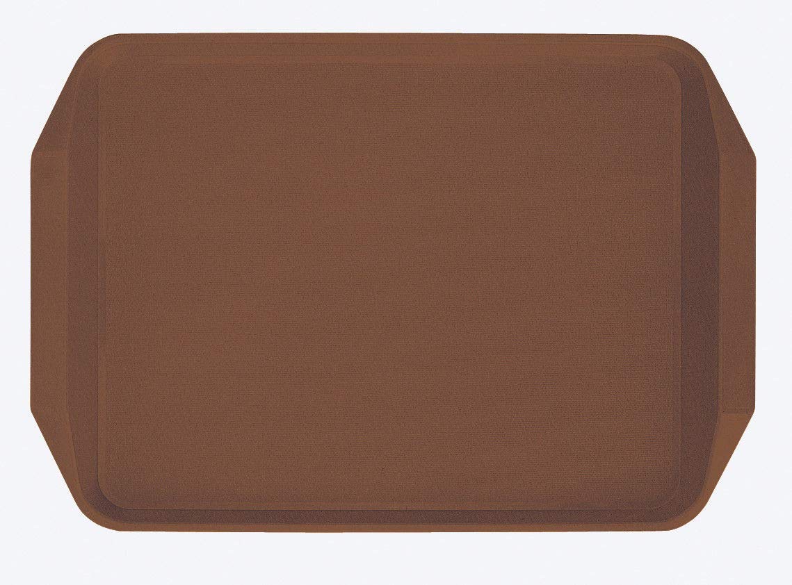 Brown Thermoplastic Rectangle Tray Serving Food Drinks Plastic Lightweight 17" x 12" - Premium Home from Chabrias Ltd - Just £5.69! Shop now at Chabrias Ltd