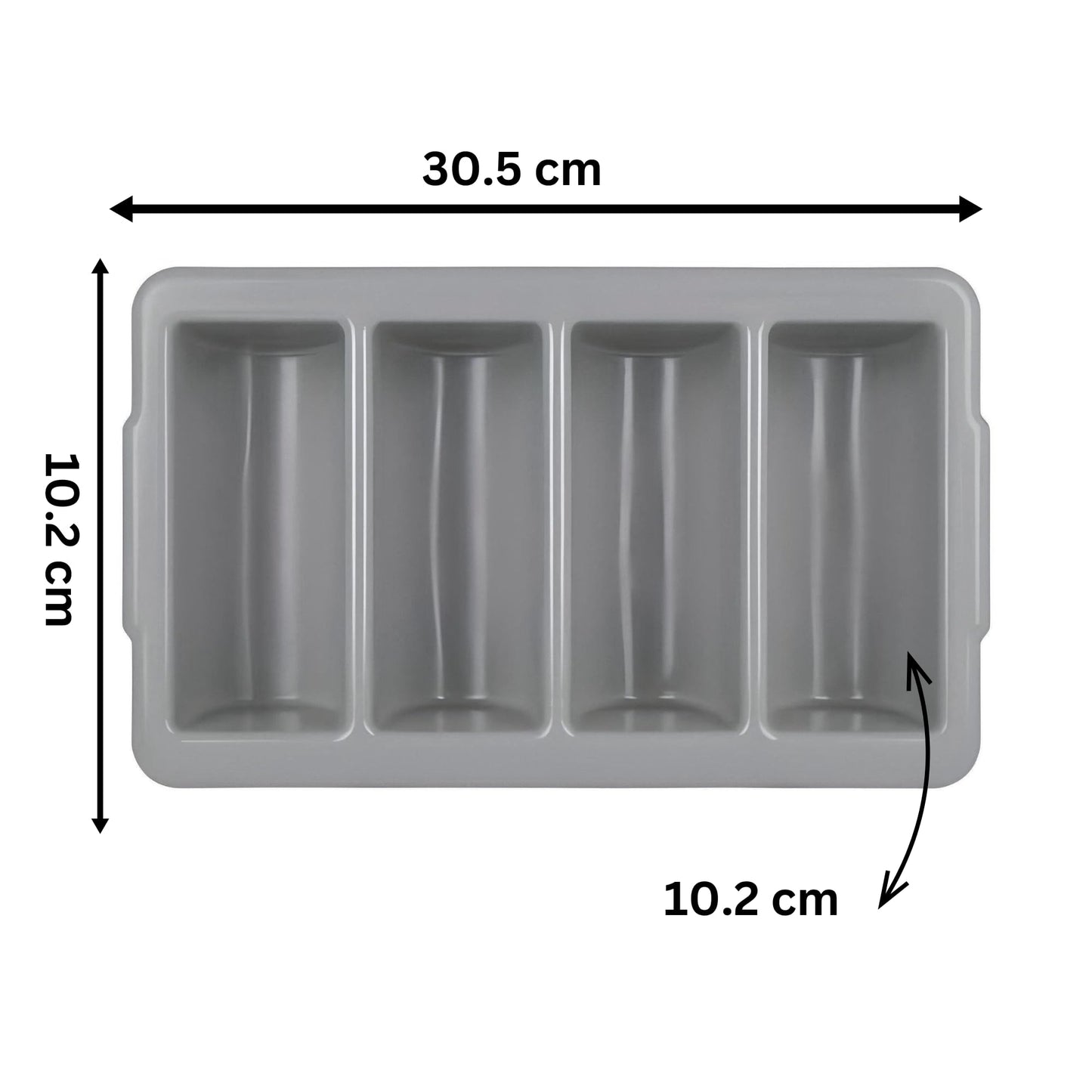 Chabrias Ltd Durable 4 Compartment GN 1/1 Cutlery Tray - Restaurant Grade, Easy-to-Clean Organizer,Efficient Kitchen Storage in Restaurants, Schools, and Commercial Use - Premium Home from Chabrias Ltd - Just £14.20! Shop now at Chabrias Ltd