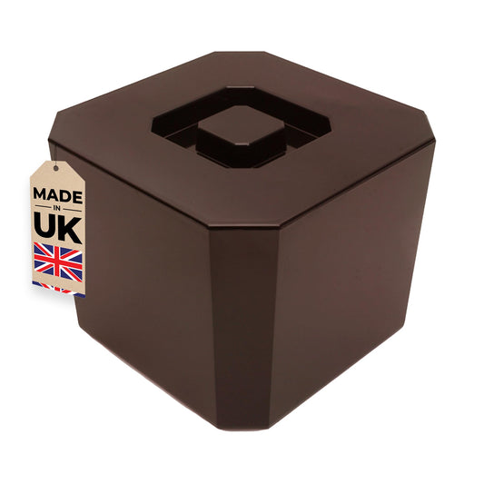 6 Litre Octagonal & Double Walled Insulation Ice Bucket with Lid Brown - Premium EXP from Chabrias Ltd - Just £14.20! Shop now at Chabrias Ltd