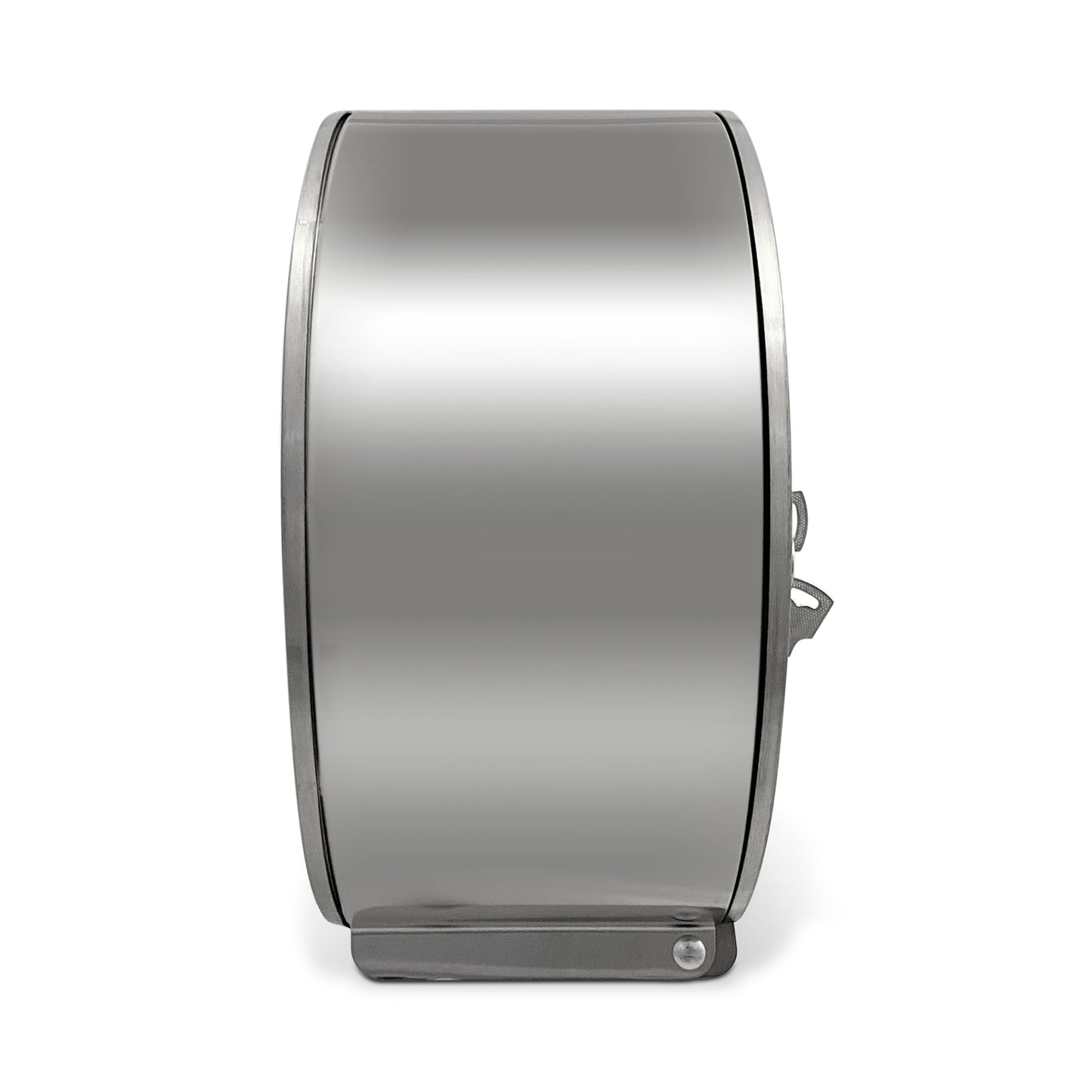 METAL Satin Silver Finish Quality Mini Jumbo 10" Toilet Roll Brushed Lockable Dispenser - Premium Home from easy HYGIENE - Just £26.59! Shop now at Chabrias Ltd