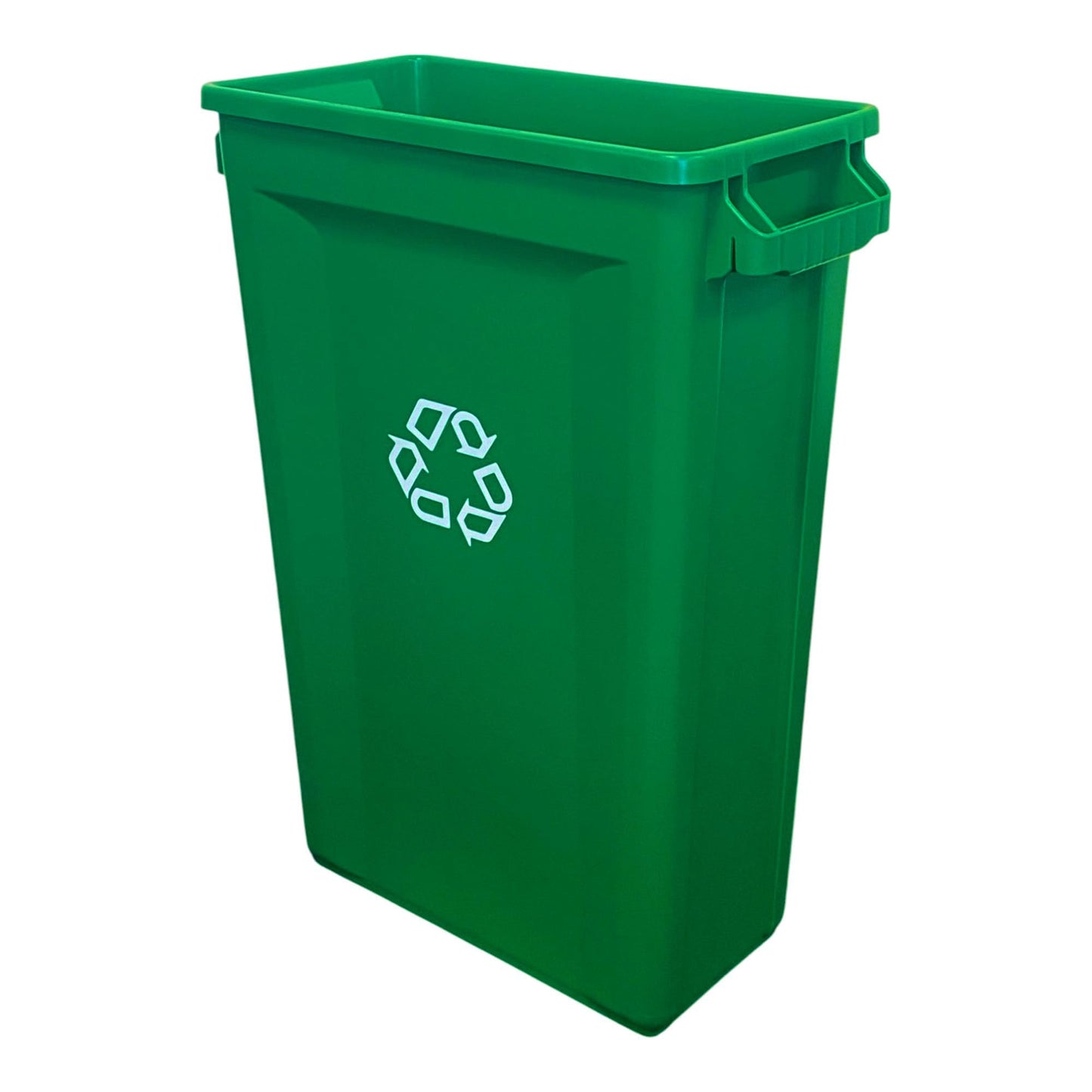 60 Litre Slim Bin, Green Base & Green 2 Hole Lid - Premium Recycling Bin from Chabrias Ltd - Just £74.99! Shop now at Chabrias Ltd