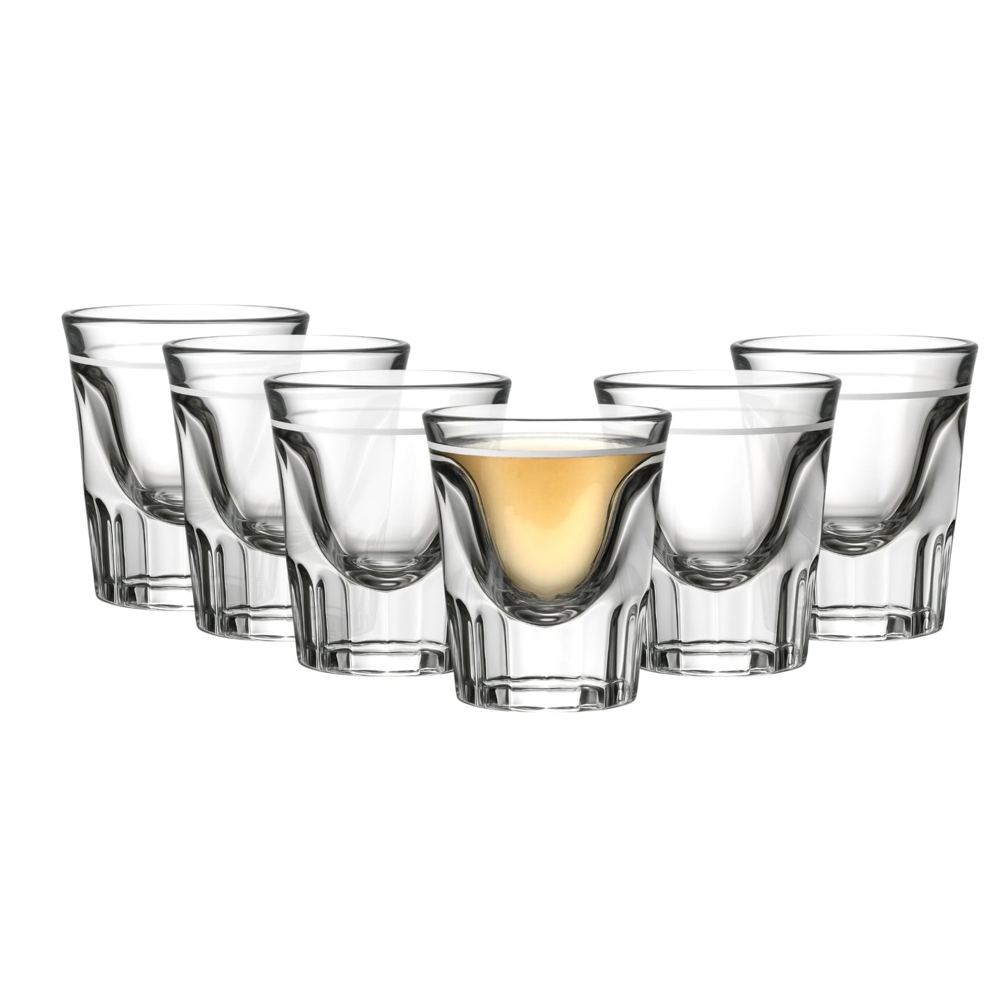 Whiskey Shot Glass 2oz with 1oz Line (6 pack) - Premium Kitchen from Anchor Hocking - Just £12.99! Shop now at Chabrias Ltd