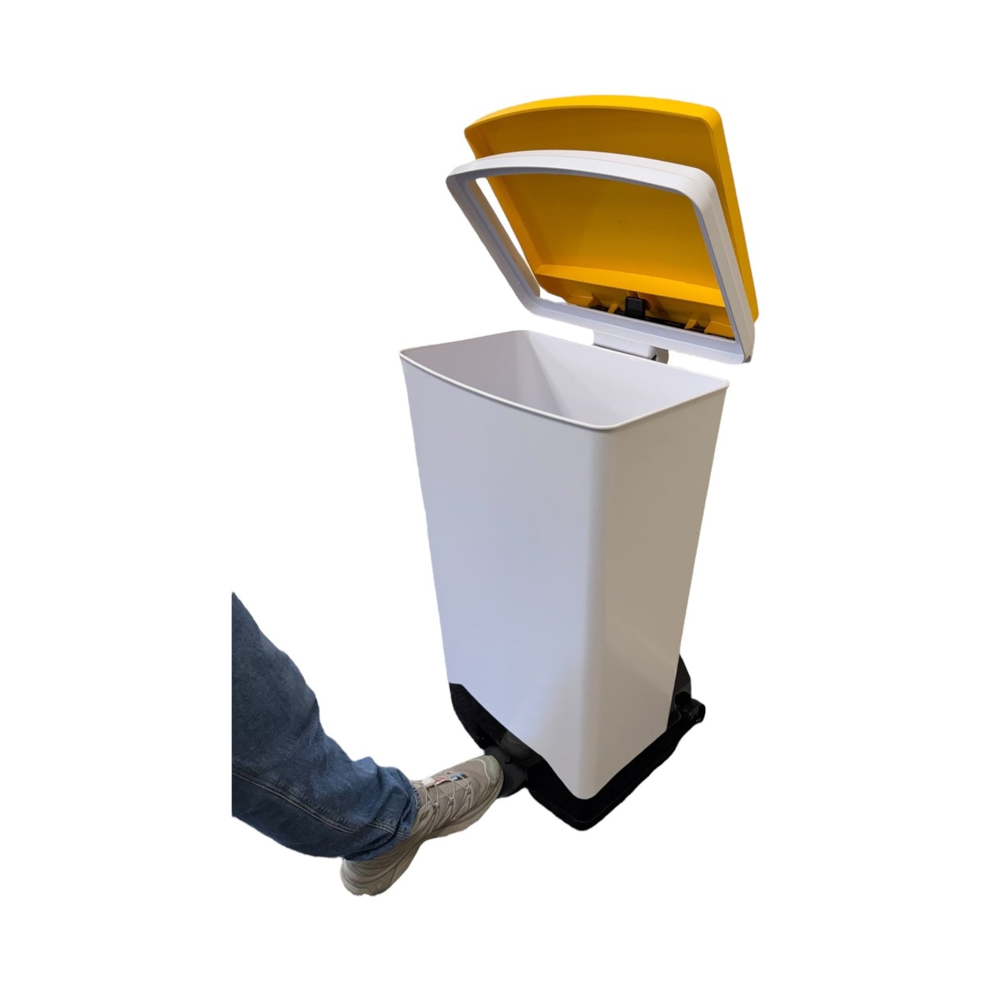 Plastic Fire Retardant Sack Holder, Yellow Lid, 70L - Premium Bins from Chabrias Ltd - Just £174.99! Shop now at Chabrias Ltd