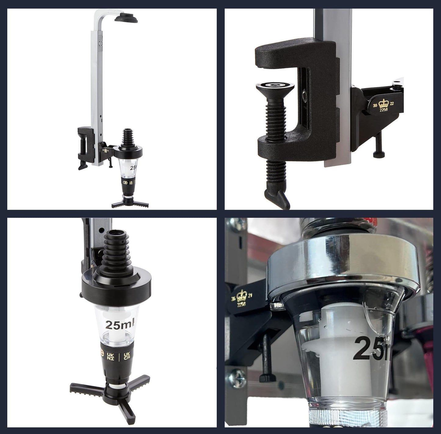 2 Bottle Wall Bar, Traditional Optic, 50ml - Premium Home from Chabrias Ltd - Just £18.99! Shop now at Chabrias Ltd