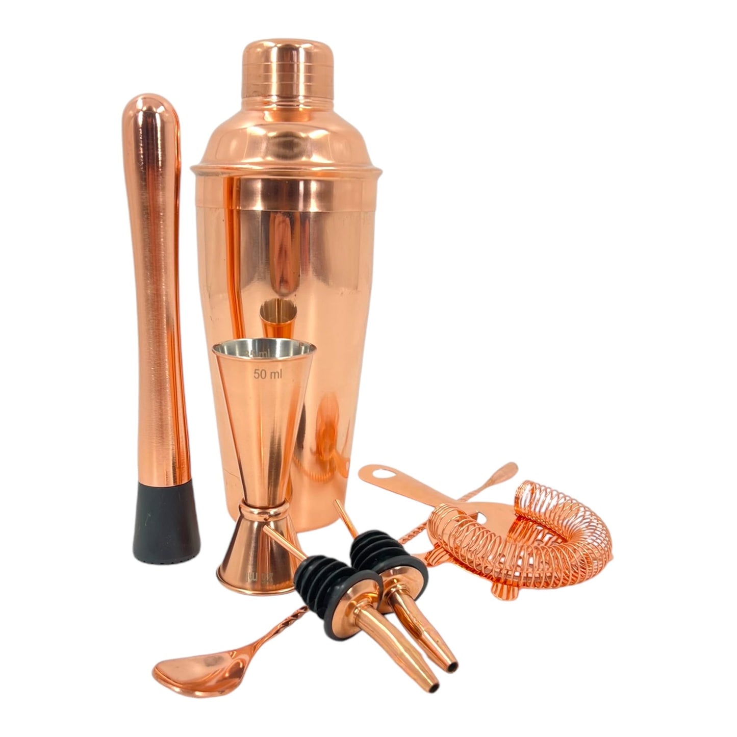 Premium Stainless Steel Cocktail Shakers Set,Cocktail Making Kit, Cocktail Set, Shaker, Jigger, Muddler, Strainer, Pourers, Mixing Spoon, Bar Blade & More - Premium Home from Chabrias Ltd - Just £9.99! Shop now at Chabrias Ltd