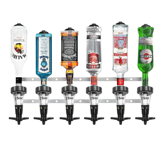 6 Bottle Wall Bar, Traditional Optic, 25ml - Premium Home from Chabrias Ltd - Just £49.99! Shop now at Chabrias Ltd