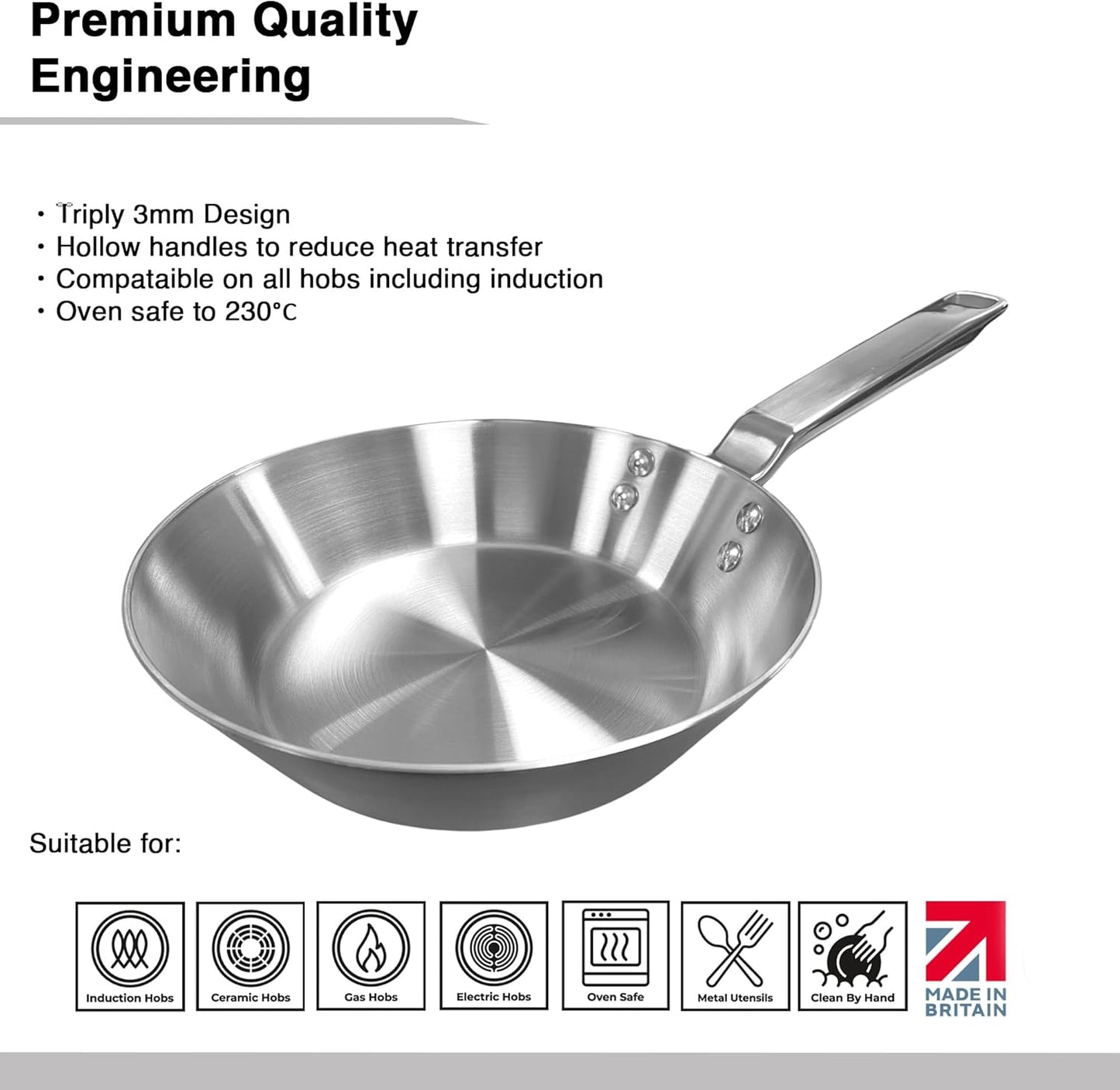 Samuel Groves Stainless Steel Cookware, (20cm) - Premium from Samuel Groves - Just £57.99! Shop now at Chabrias Ltd