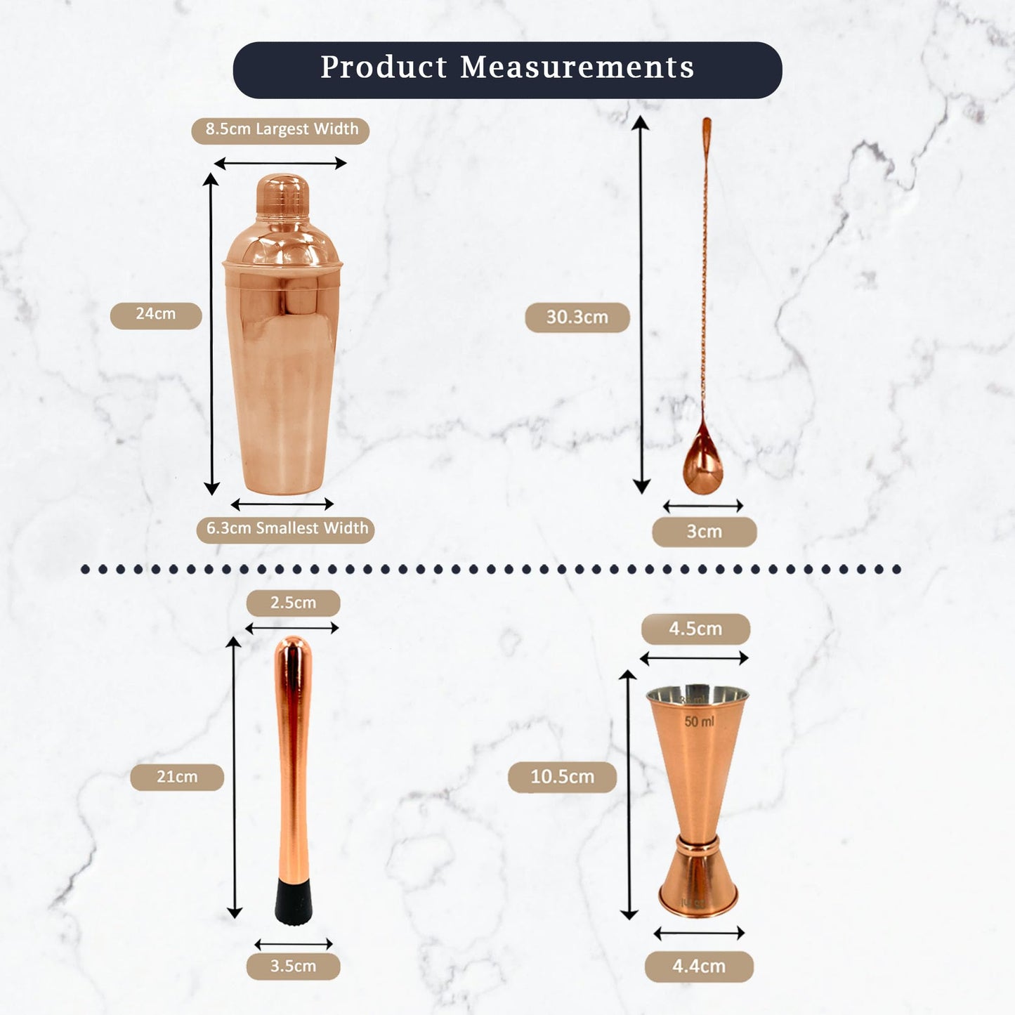 Premium Stainless Steel Cocktail Shakers Set,Cocktail Making Kit, Cocktail Set, Shaker, Jigger, Muddler, Strainer, Pourers, Mixing Spoon, Bar Blade & More - Premium Home from Chabrias Ltd - Just £9.99! Shop now at Chabrias Ltd