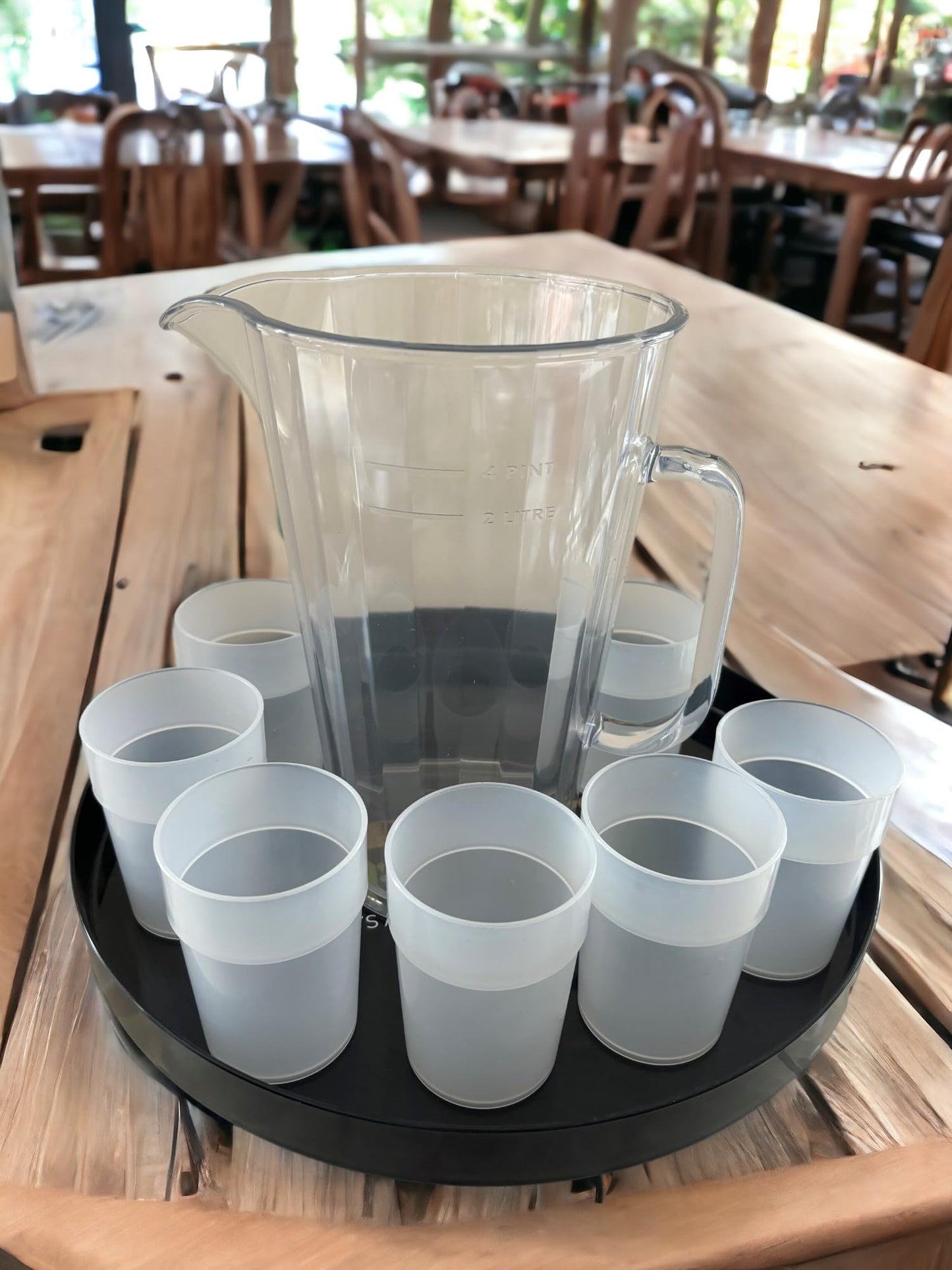 Chabrias Ltd. 4 Pint Polycarbonate Pitcher Jug - Unbreakable, BPA-Free & Versatile UK Made - Premium Kitchen from Chabrias Ltd - Just £14.24! Shop now at Chabrias Ltd