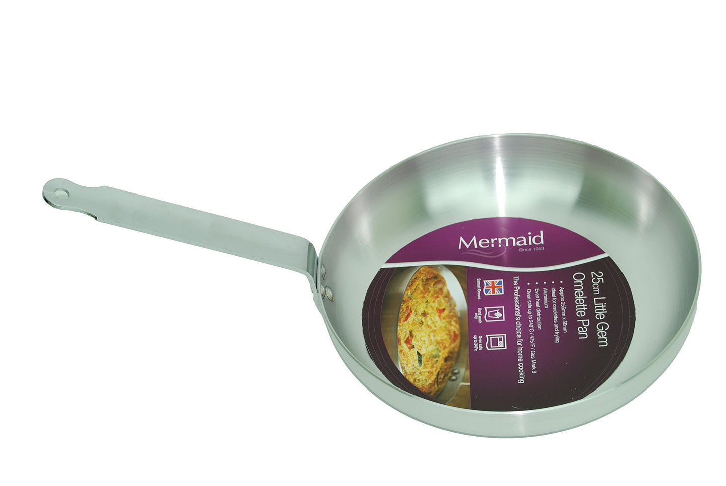 Mermaid 25 cm Littlegem Aluminium Omelette Pan - Premium Home from Mermaid - Just £18.99! Shop now at Chabrias Ltd