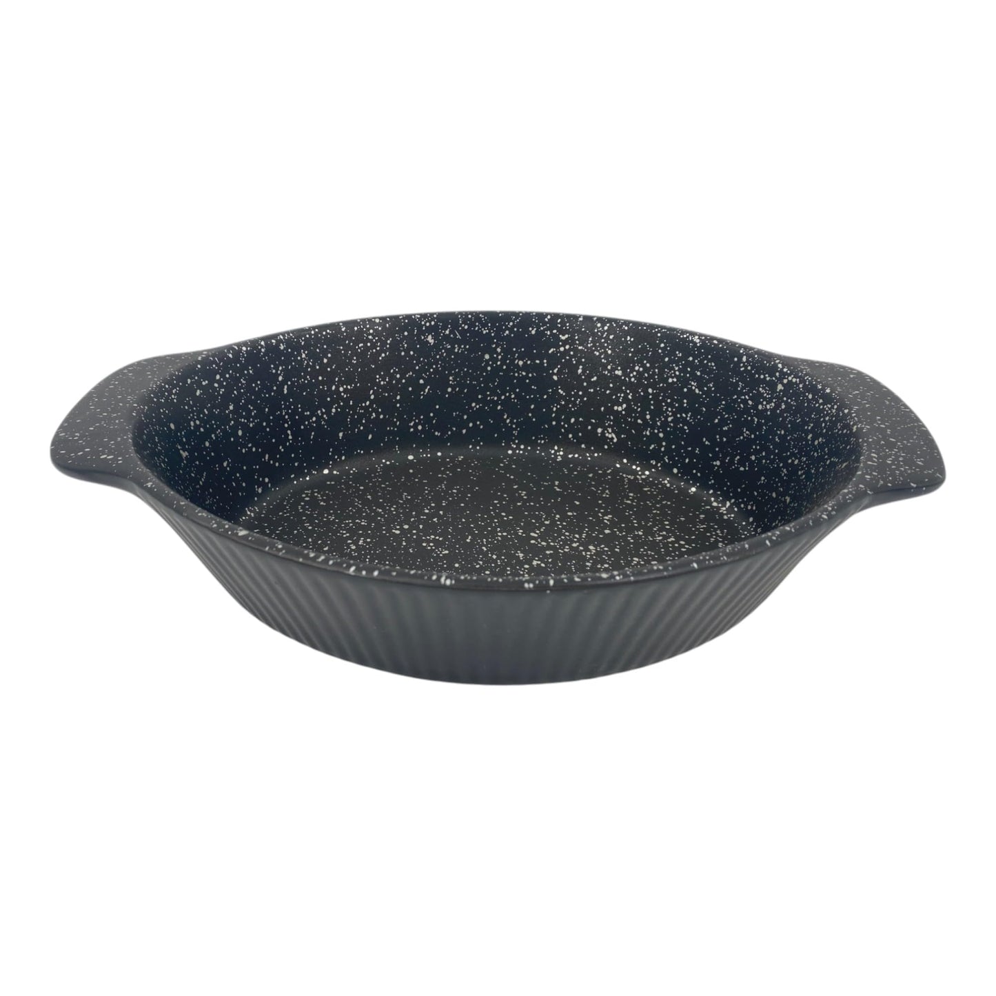 Non Stick ILAG Coating Black Silver Speckle Ceramic Roaster Casserole Dishes - Premium Kitchen from Chabrias Ltd - Just £9.45! Shop now at Chabrias Ltd