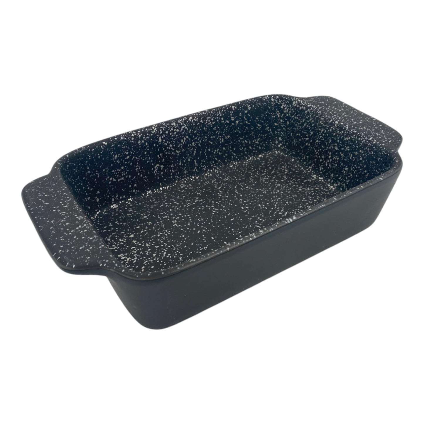 Non Stick ILAG Coating Black Silver Speckle Ceramic Roaster Casserole Dishes - Premium Kitchen from Chabrias Ltd - Just £9.45! Shop now at Chabrias Ltd