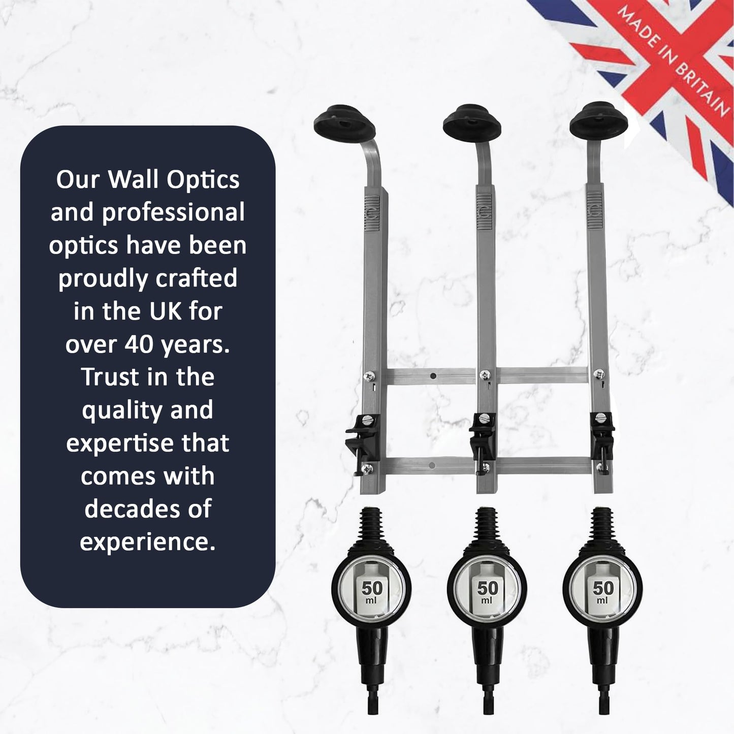 3 Bottle Wall Bar, Professional Optic, 50ml - Premium Home from Chabrias Ltd - Just £36.99! Shop now at Chabrias Ltd