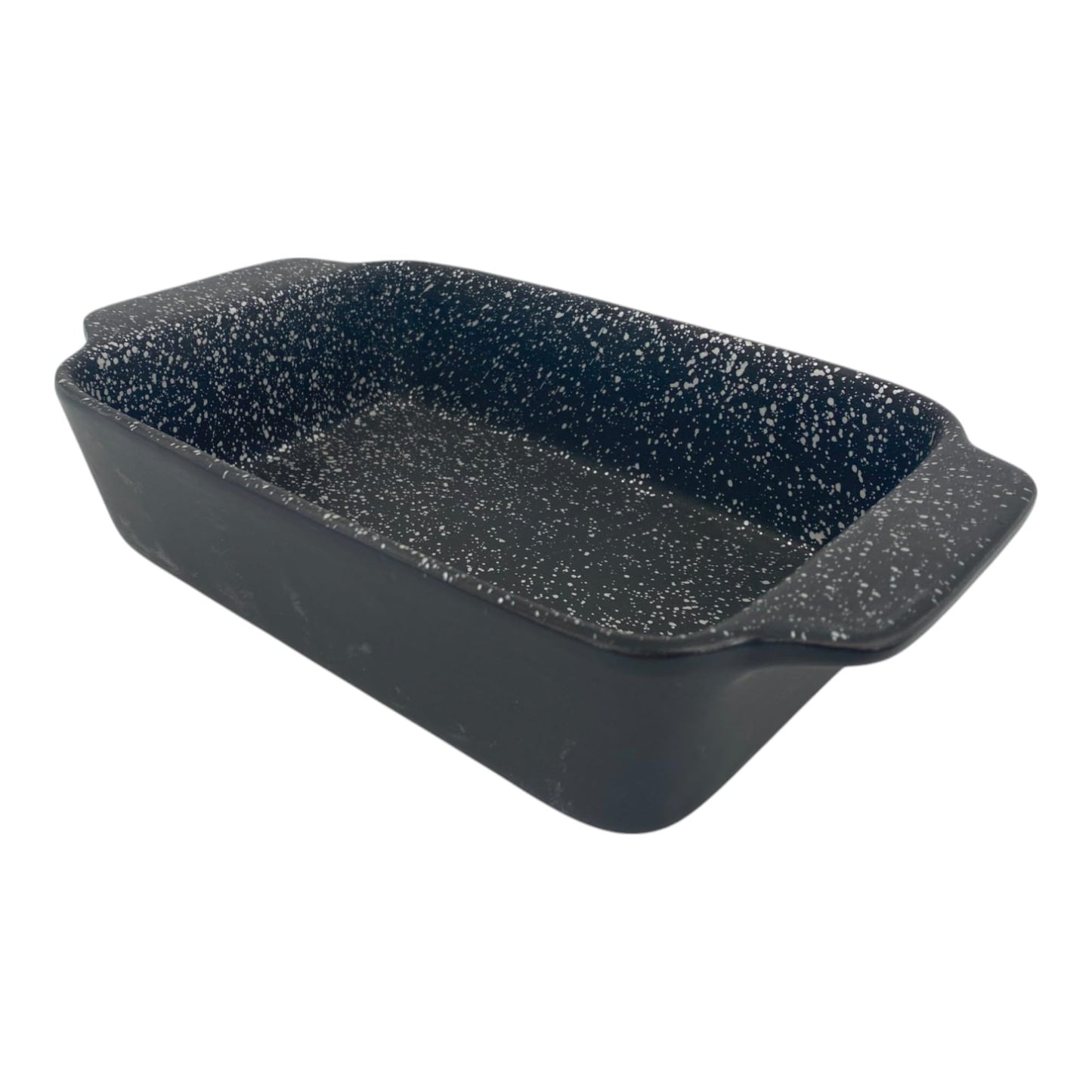 Non Stick ILAG Coating Black Silver Speckle Ceramic Roaster Casserole Dishes - Premium Kitchen from Chabrias Ltd - Just £9.45! Shop now at Chabrias Ltd