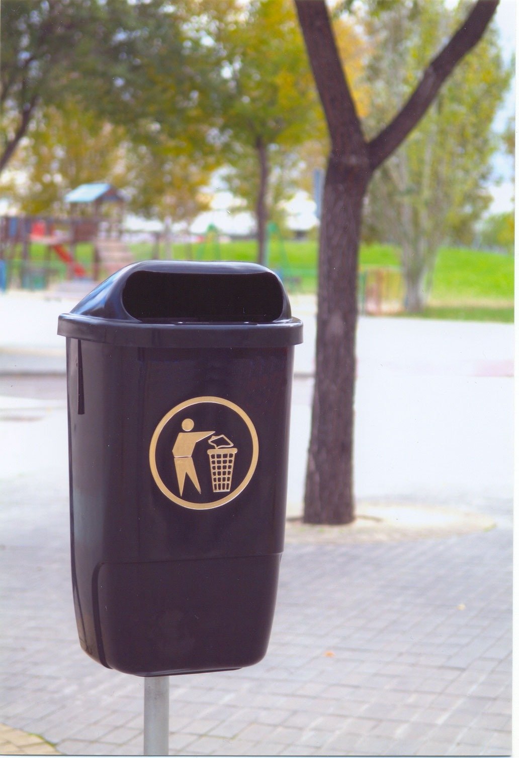 Wall Mounted Litter Bin, 50L - Premium Bins from Chabrias Ltd - Just £74.99! Shop now at Chabrias Ltd