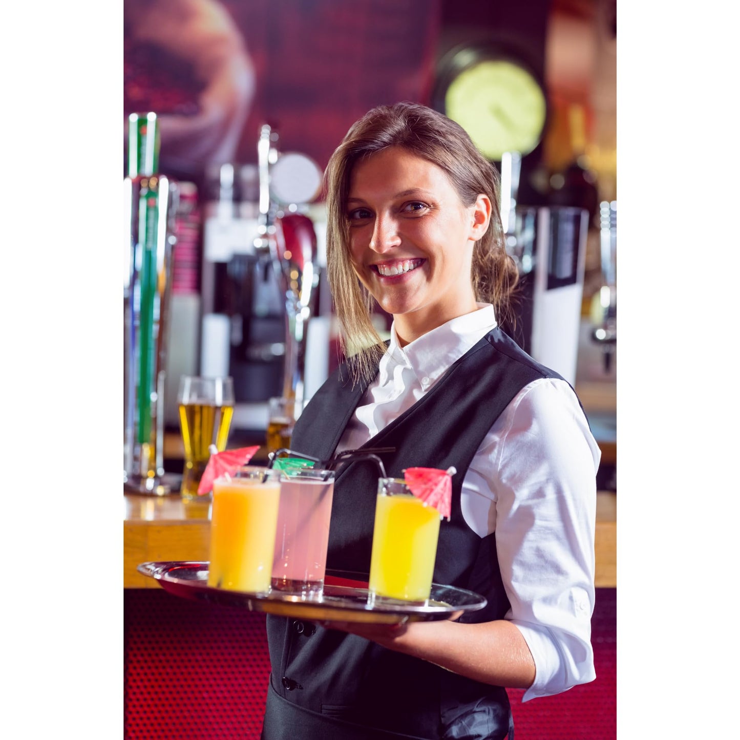 Stainless Steel Non-Slip Bar Tray, 14 Inch - Premium Home from Chabrias Ltd - Just £14.99! Shop now at Chabrias Ltd
