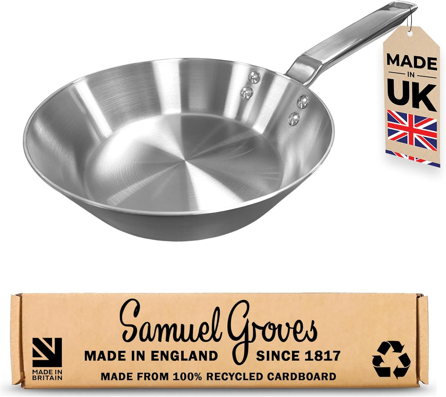 Samuel Groves Stainless Steel Cookware, (20cm) - Premium from Samuel Groves - Just £57.99! Shop now at Chabrias Ltd