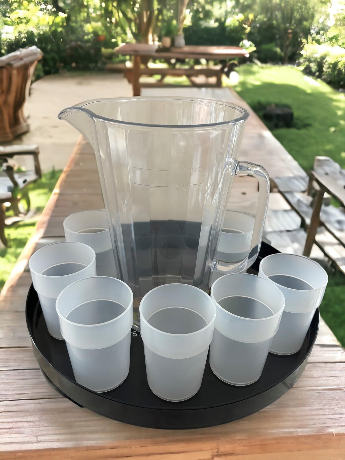 Chabrias Ltd. 4 Pint Polycarbonate Pitcher Jug - Unbreakable, BPA-Free & Versatile UK Made - Premium Kitchen from Chabrias Ltd - Just £14.24! Shop now at Chabrias Ltd